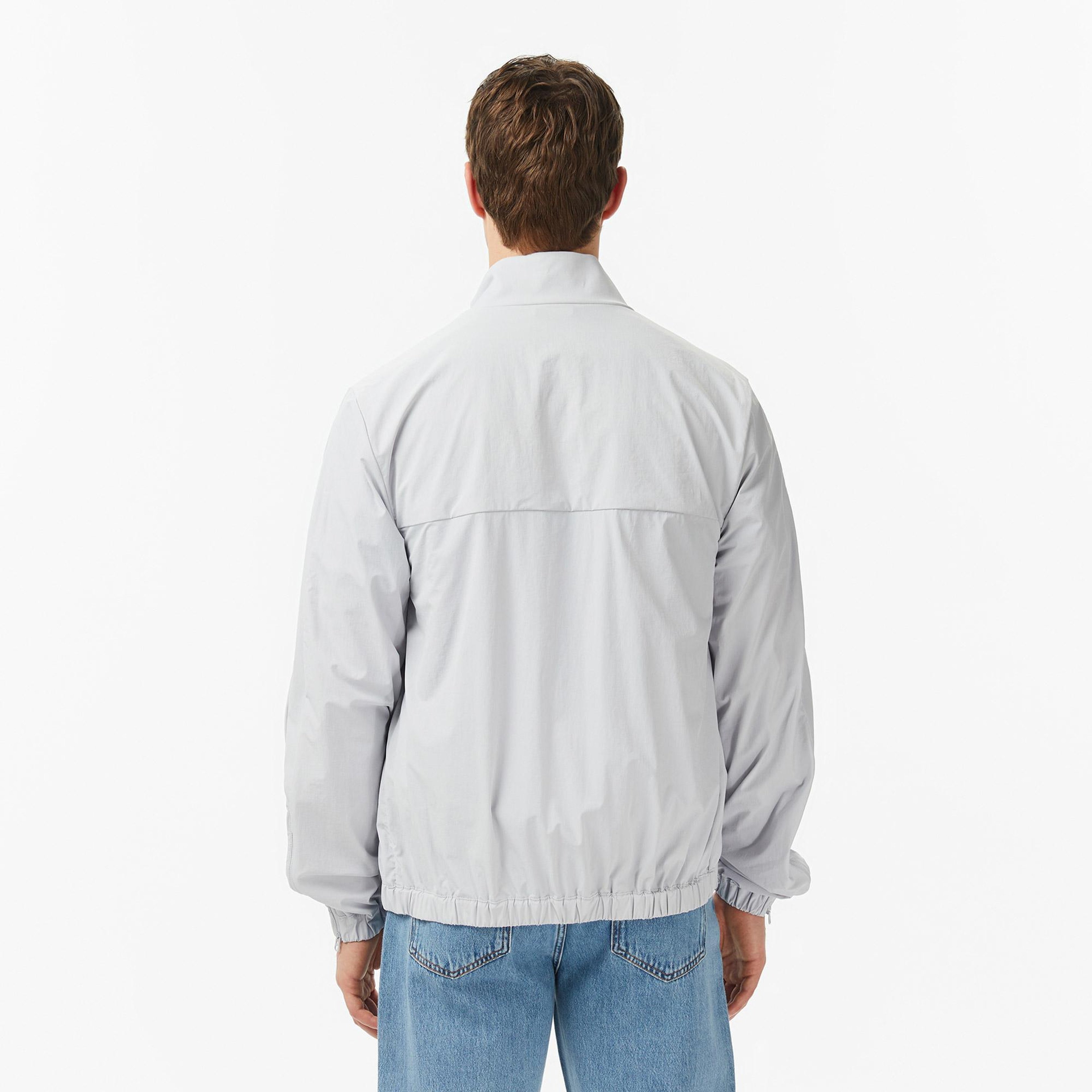 Erkek Regular Fit Dik Yaka Gri Mont