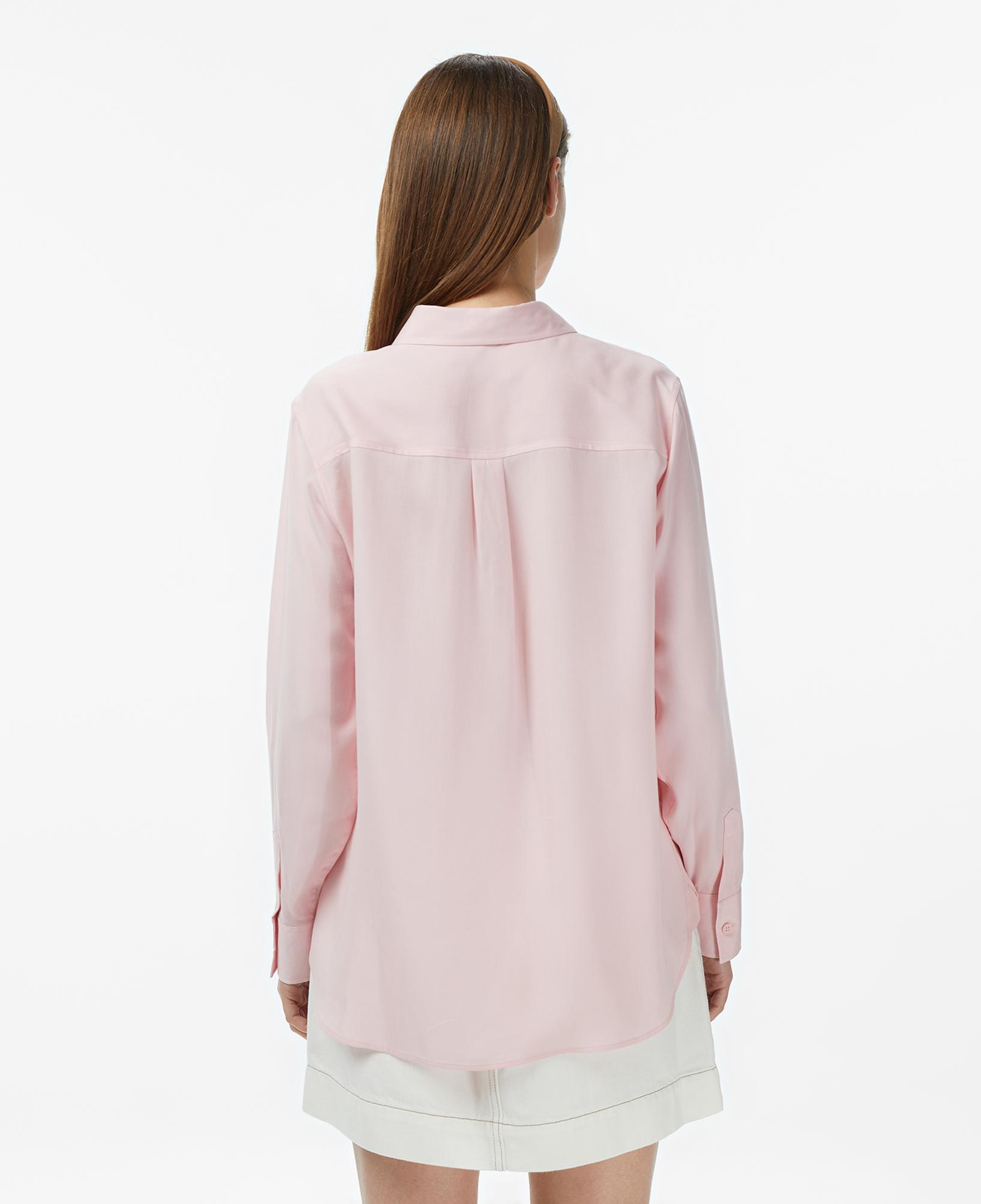 Kadın Slim Fit Açık Pembe Gömlek