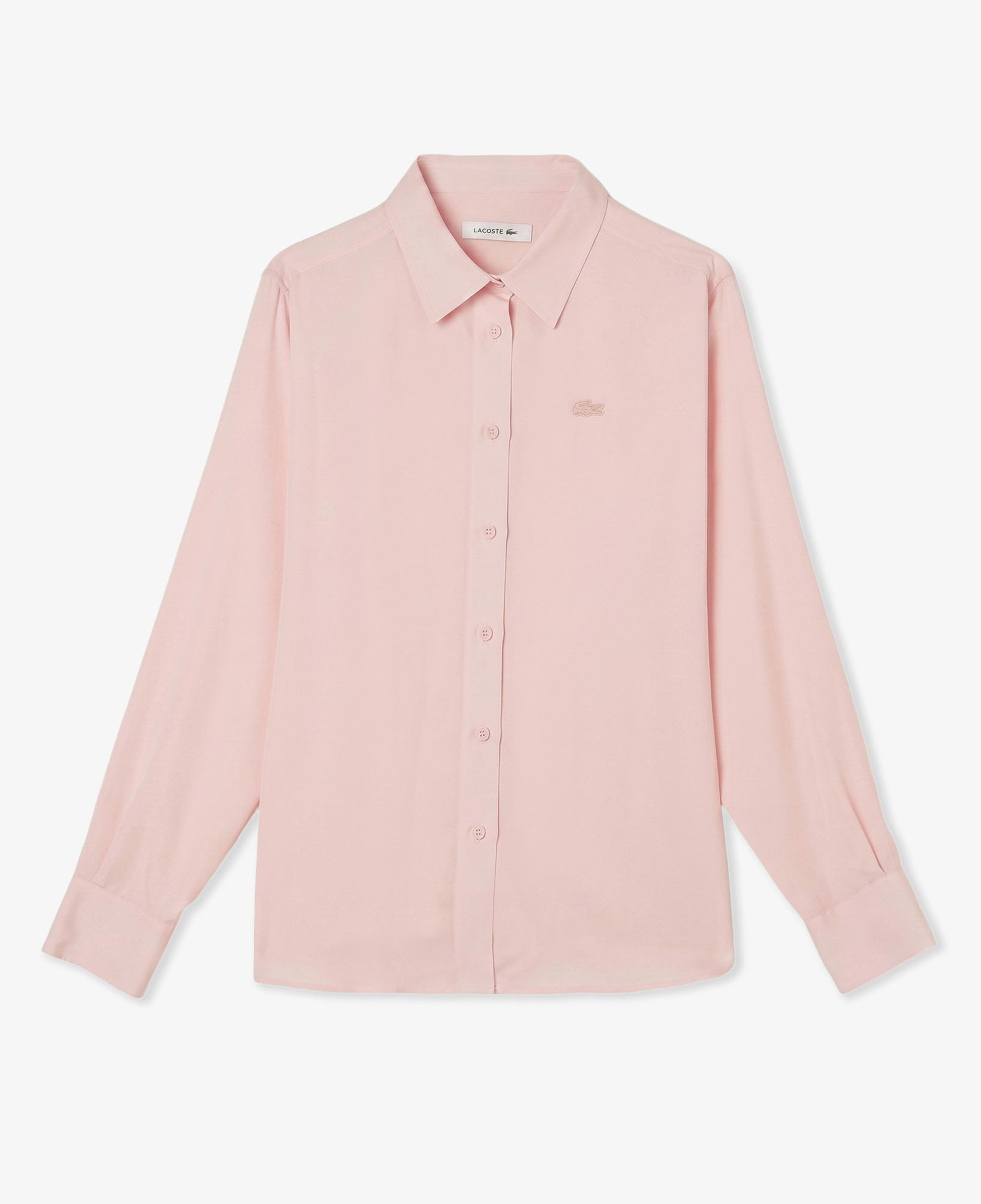Kadın Slim Fit Açık Pembe Gömlek