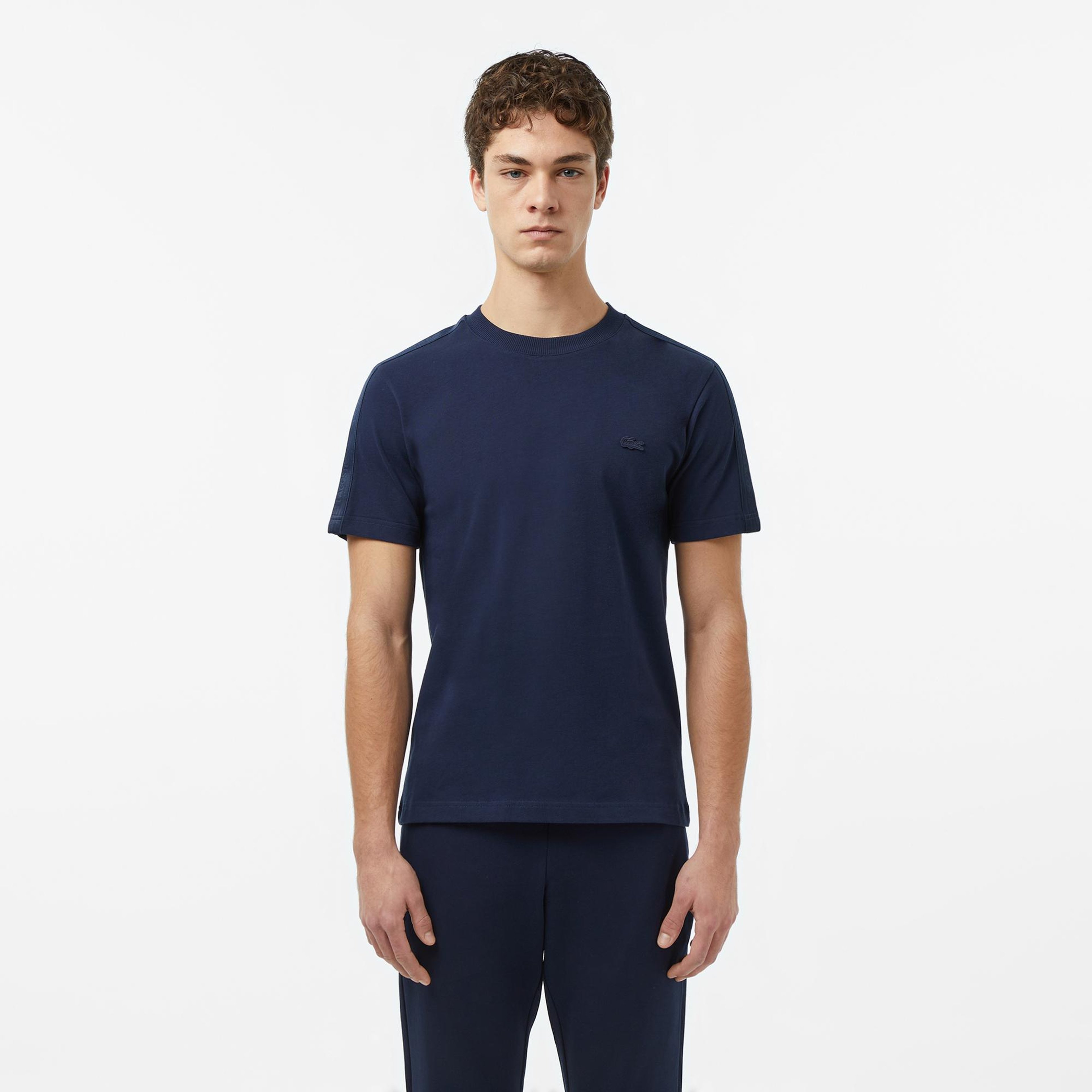 Erkek Regular Fit Bisiklet Yaka Lacivert T-Shirt