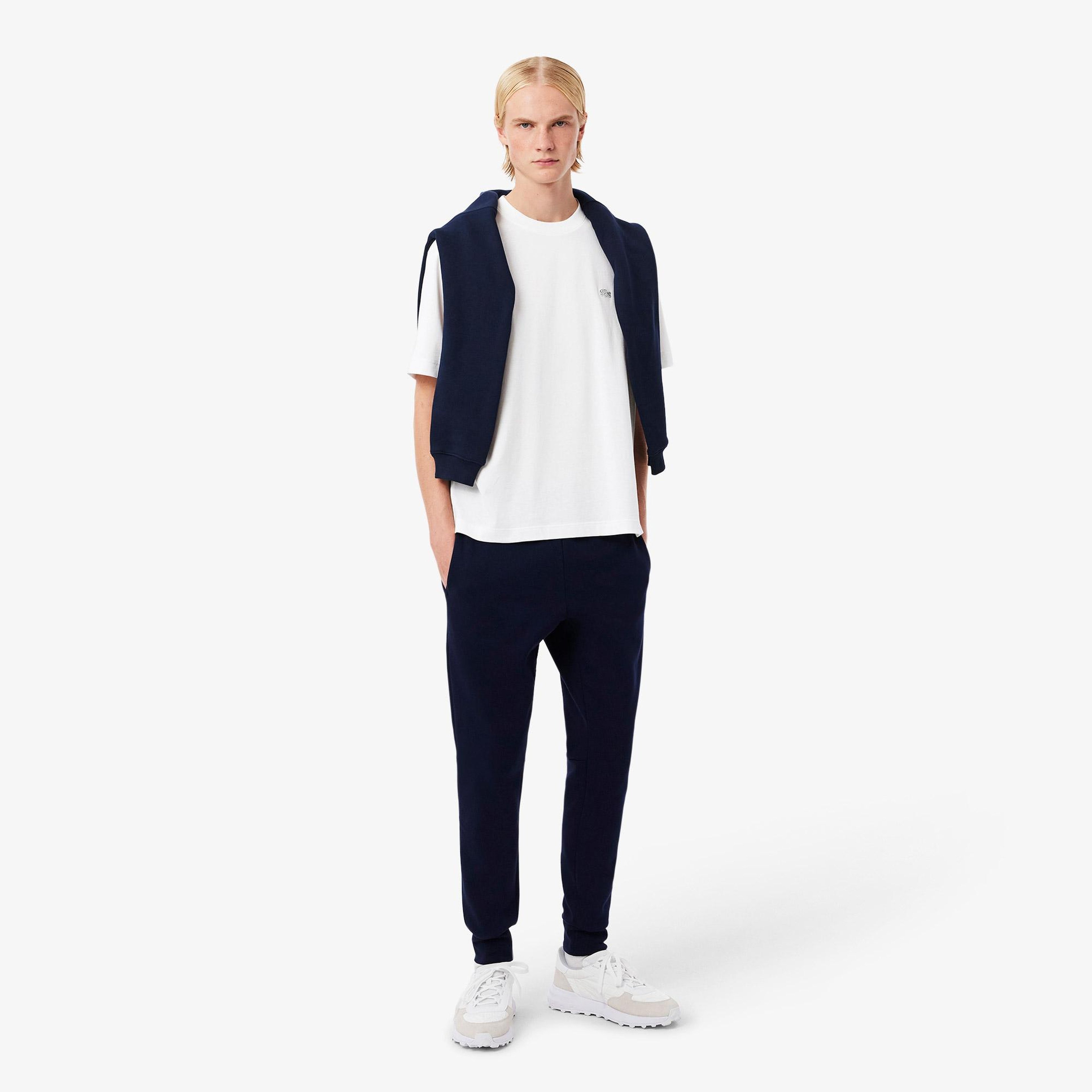 Unisex Loose Fit Bisiklet Yaka Beyaz T-Shirt