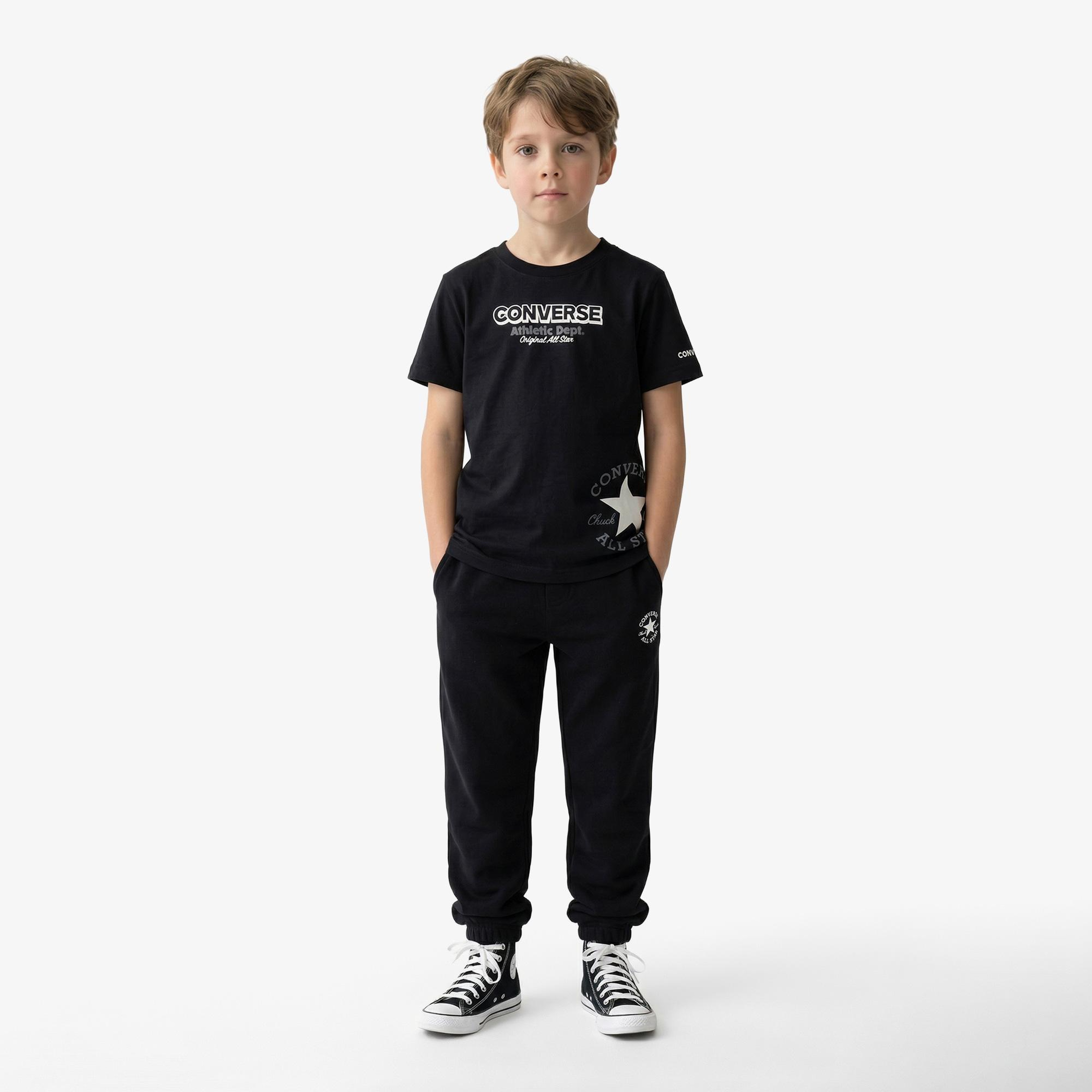 Converse Erkek Çocuk Siyah T-Shirt