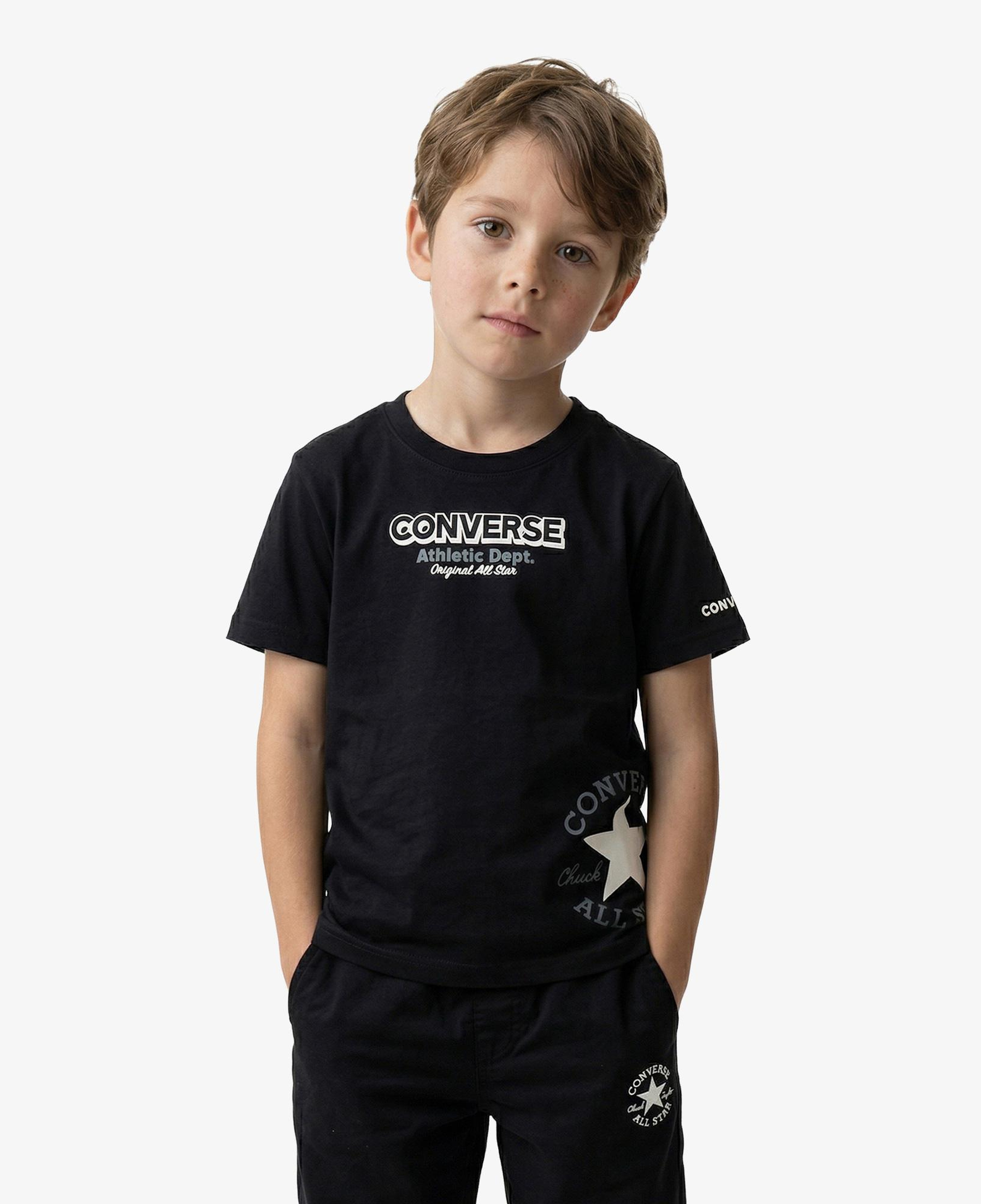 Converse Erkek Çocuk Siyah T-Shirt