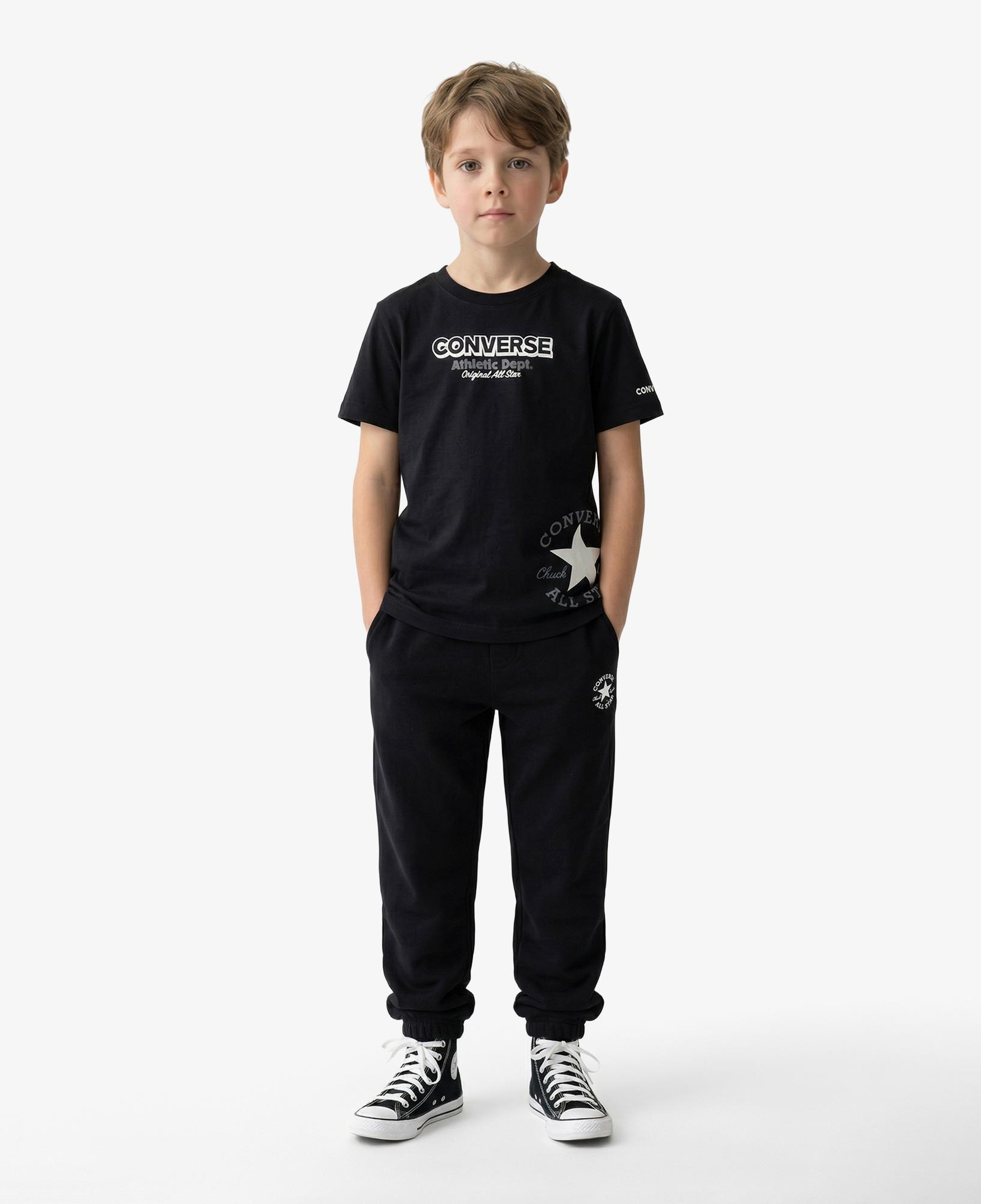 Converse Erkek Çocuk Siyah T-Shirt