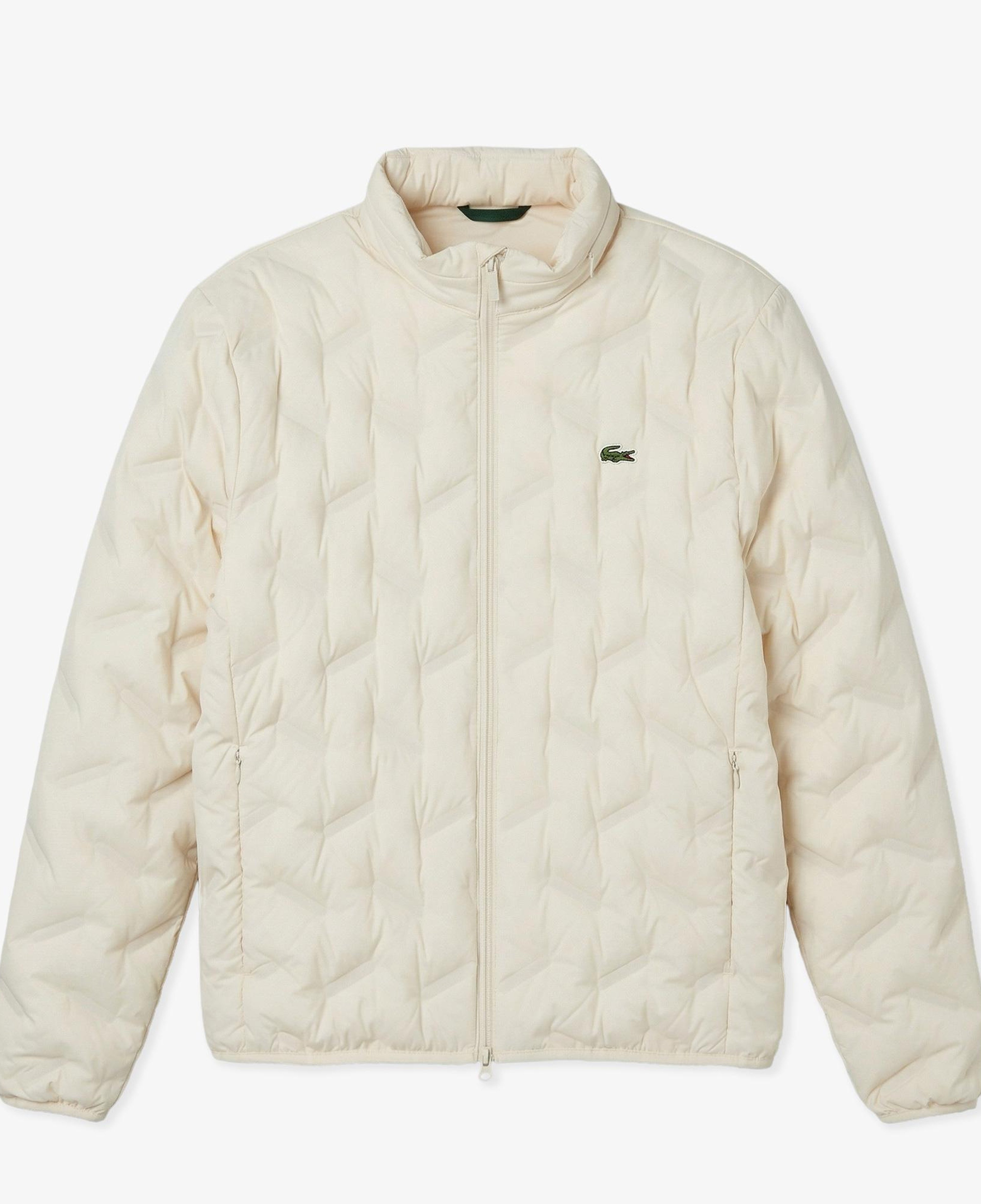 Erkek Regular Fit Kapüşonlu Kapitone Krem Mont