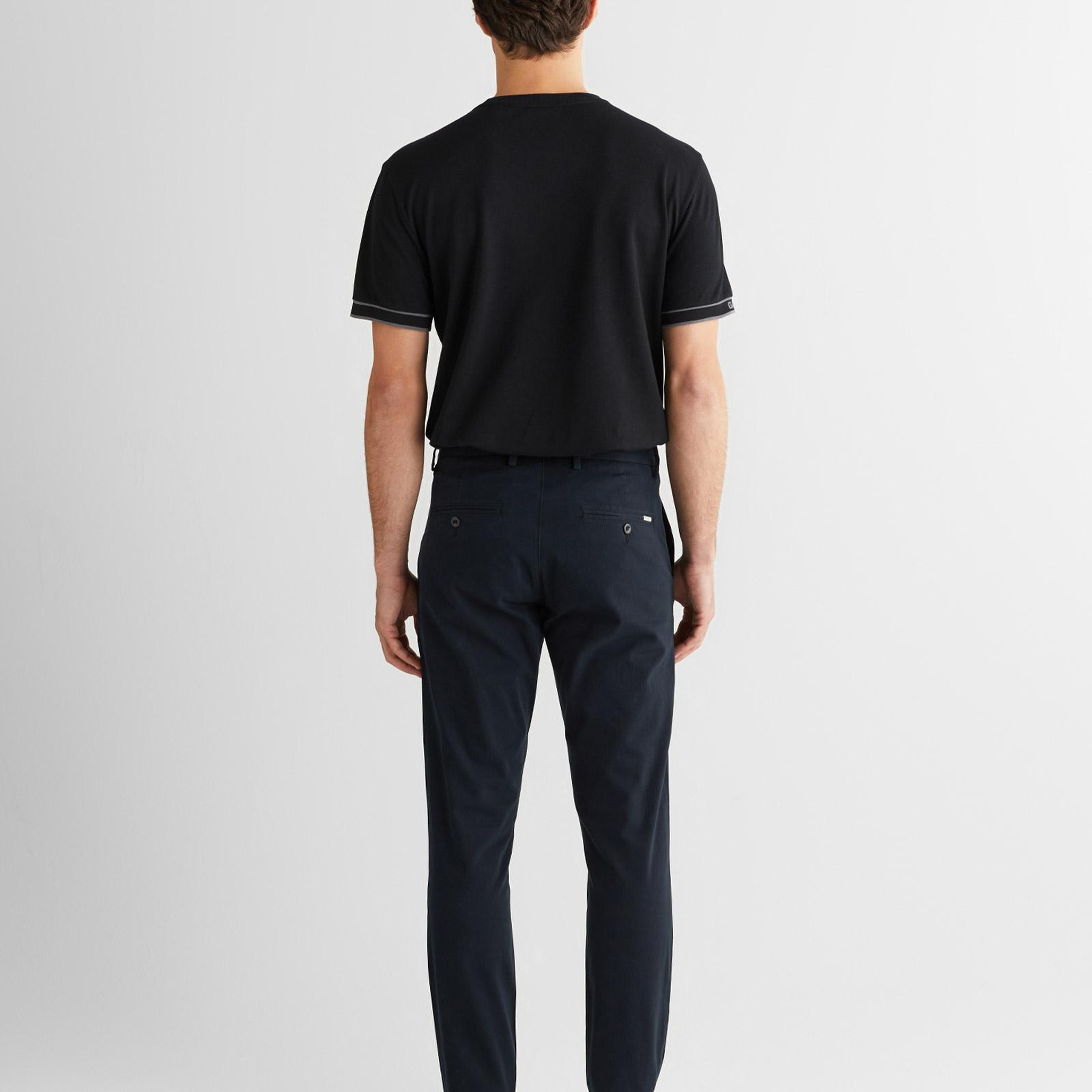 GANT Erkek Siyah Slim Fit Pantolon