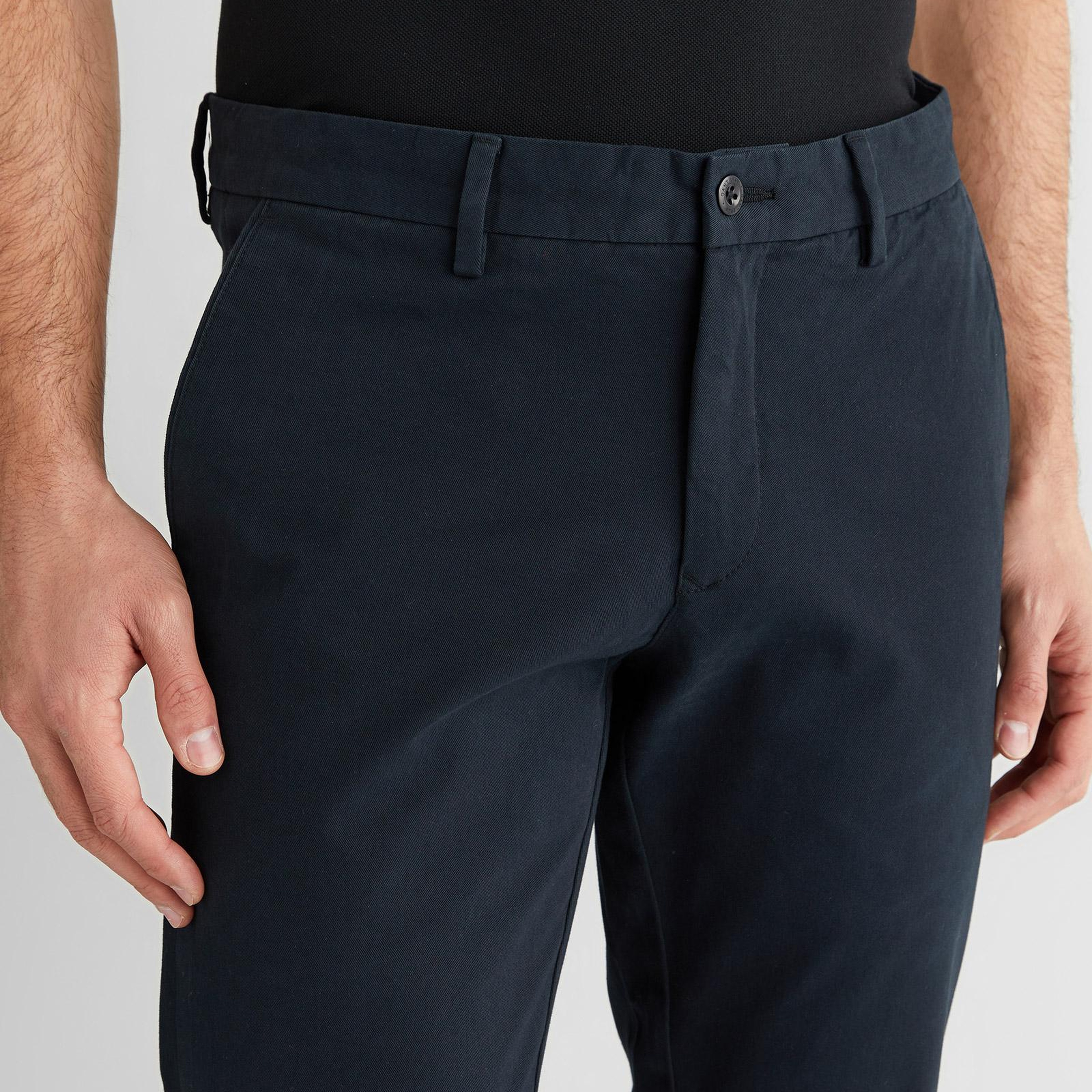 GANT Erkek Siyah Slim Fit Pantolon