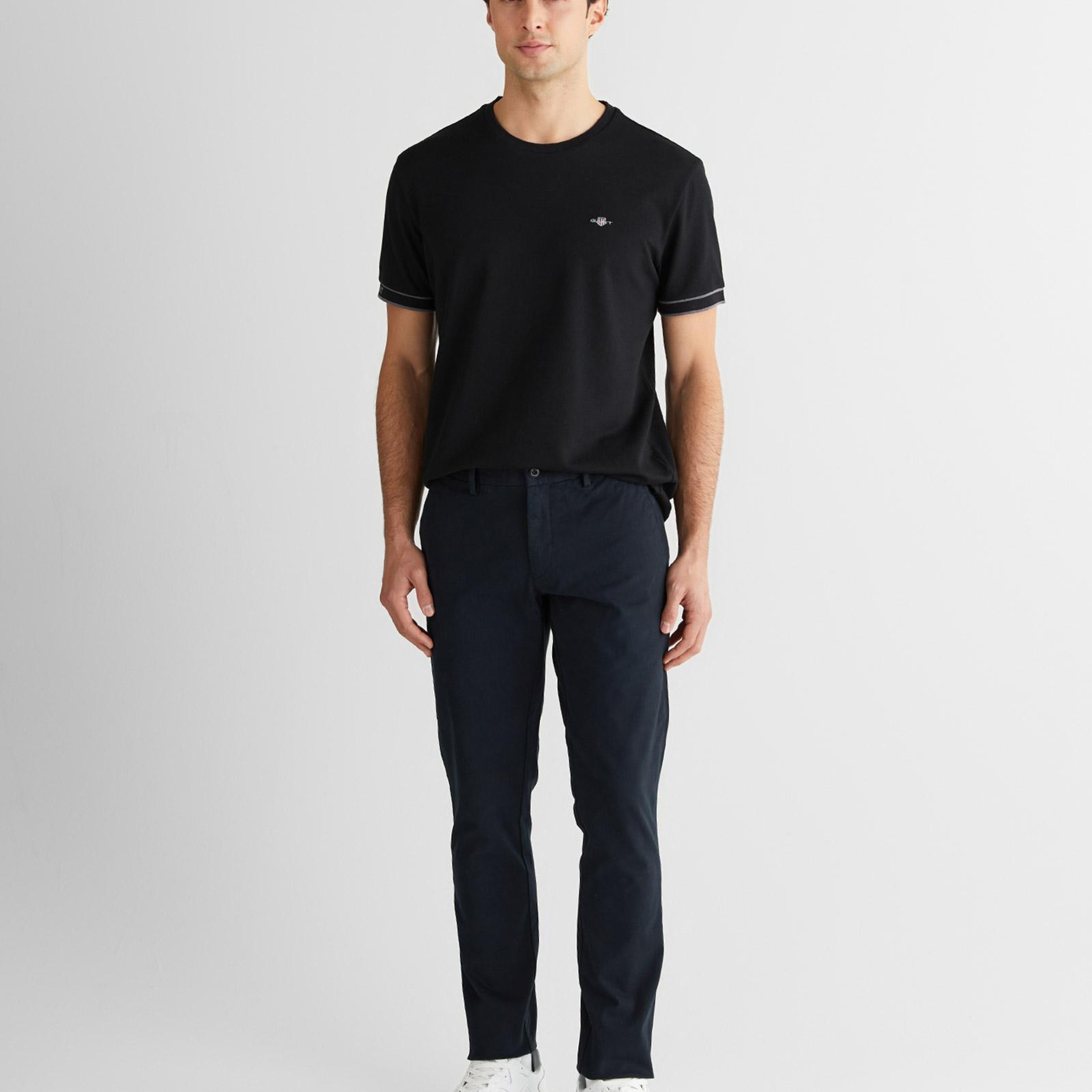 GANT Erkek Siyah Slim Fit Pantolon