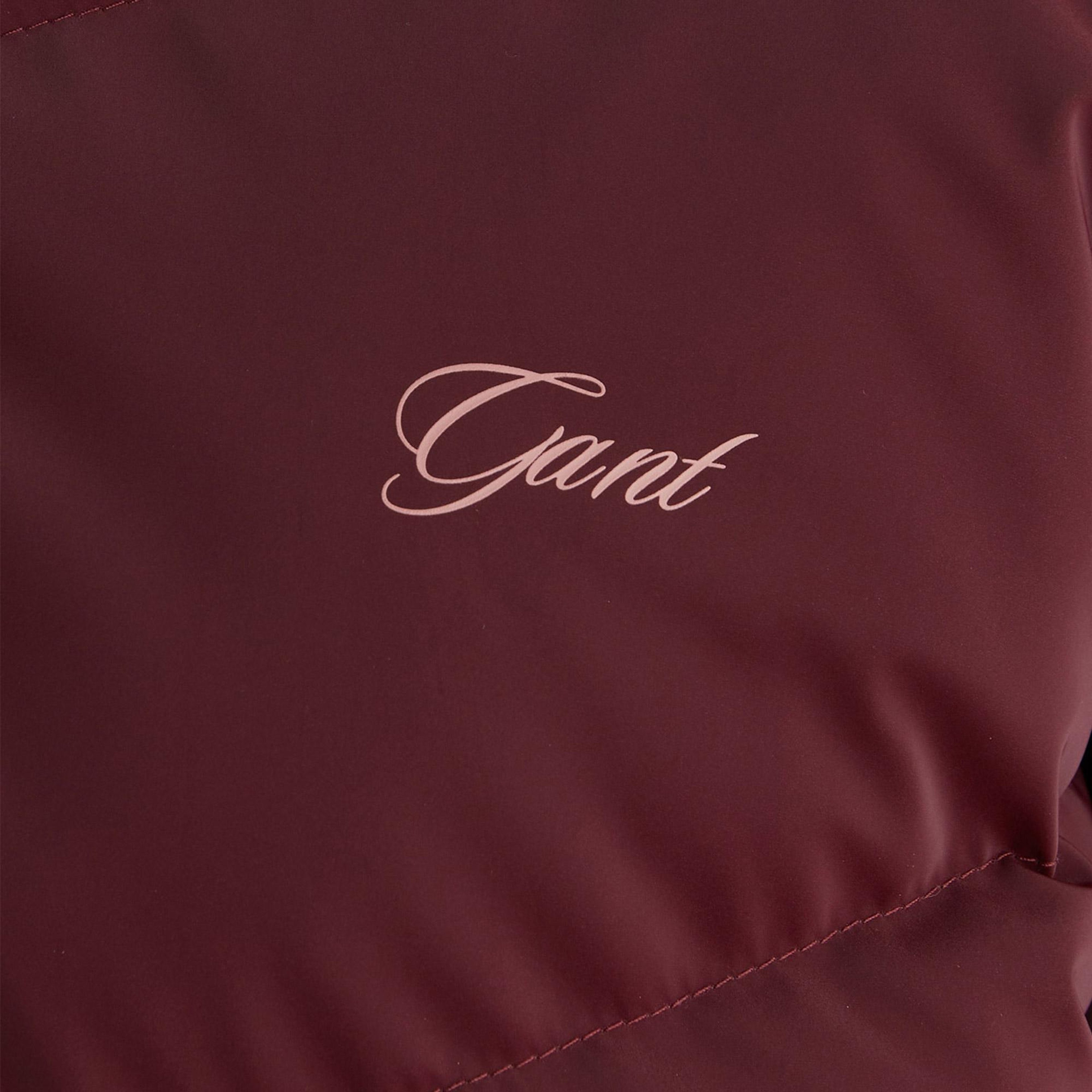 GANT Kadın Bordo Regular Fit Fermuarlı Mont