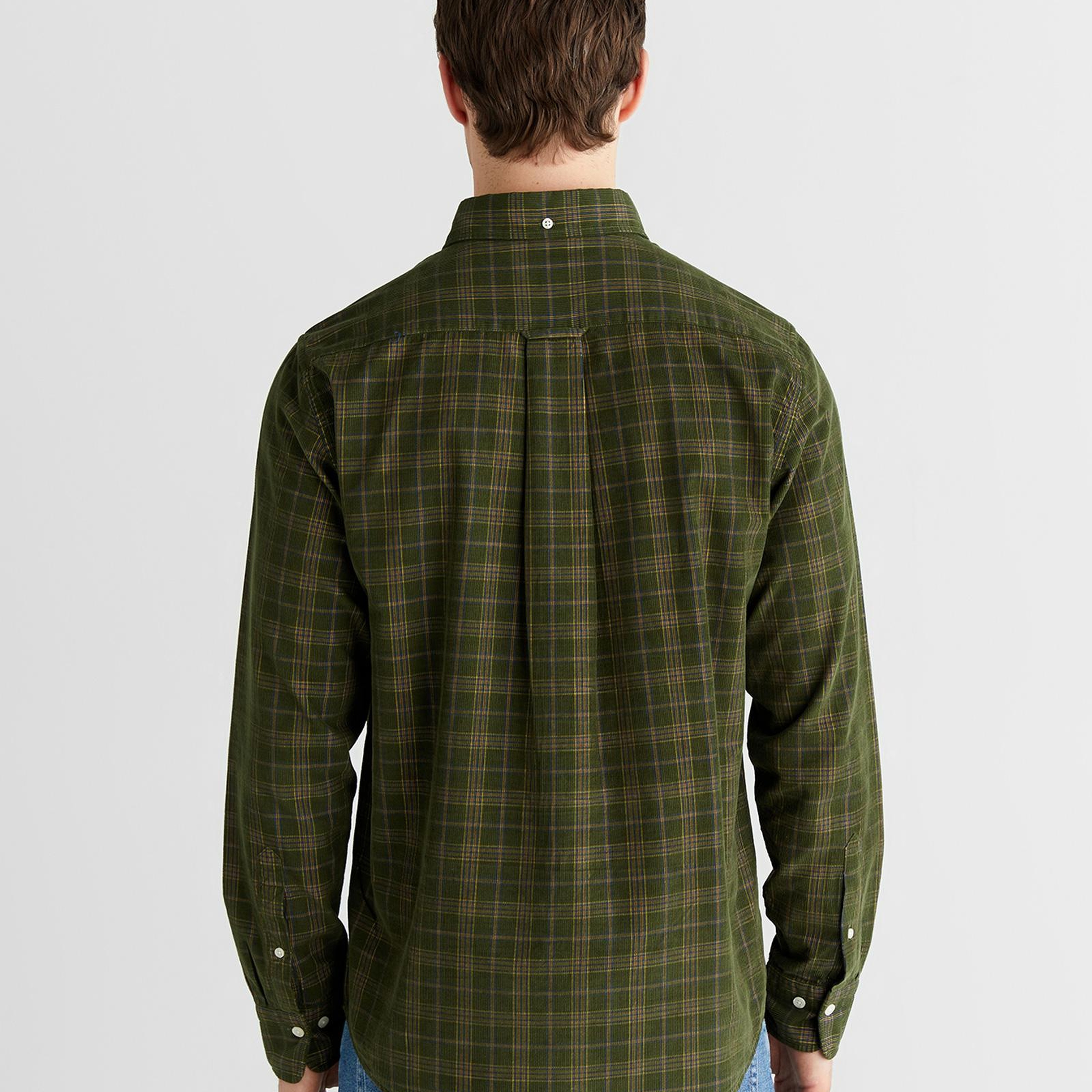 GANT Erkek Yeşil Regular Fit Düğmeli Gömlek