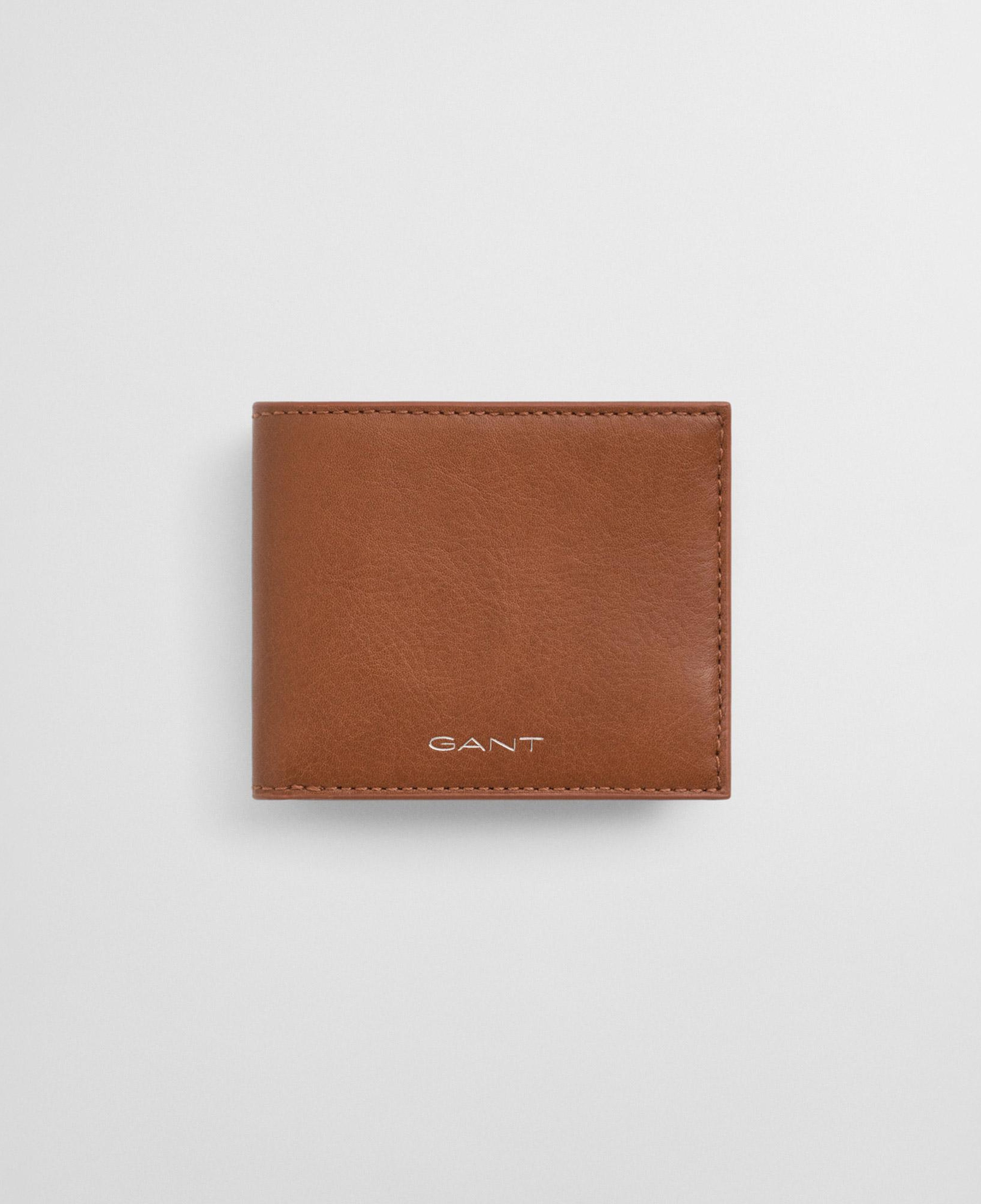 GANT Unisex Kahverengi Deri Çift Katlı Cüzdan