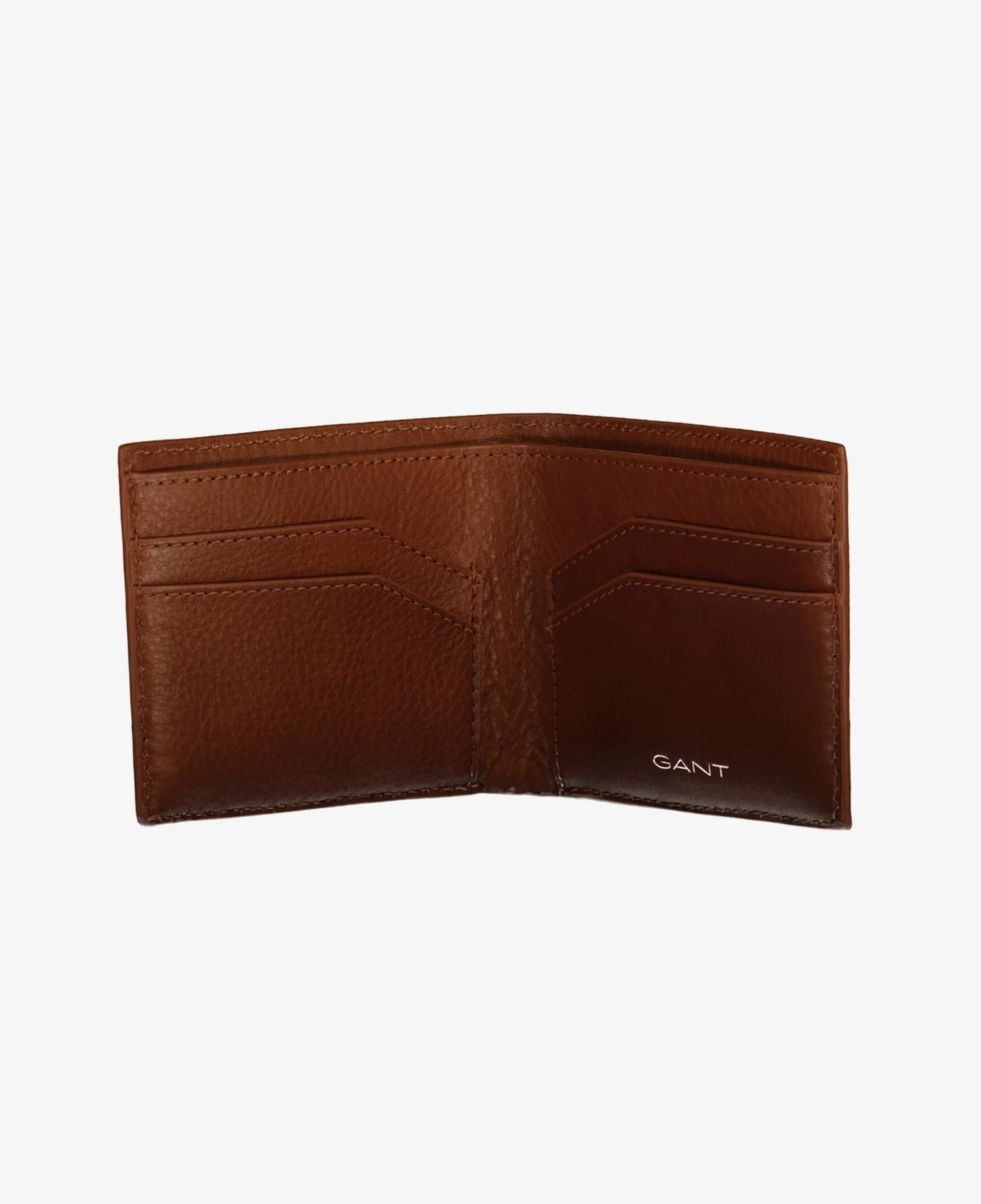 GANT Unisex Kahverengi Deri Çift Katlı Cüzdan