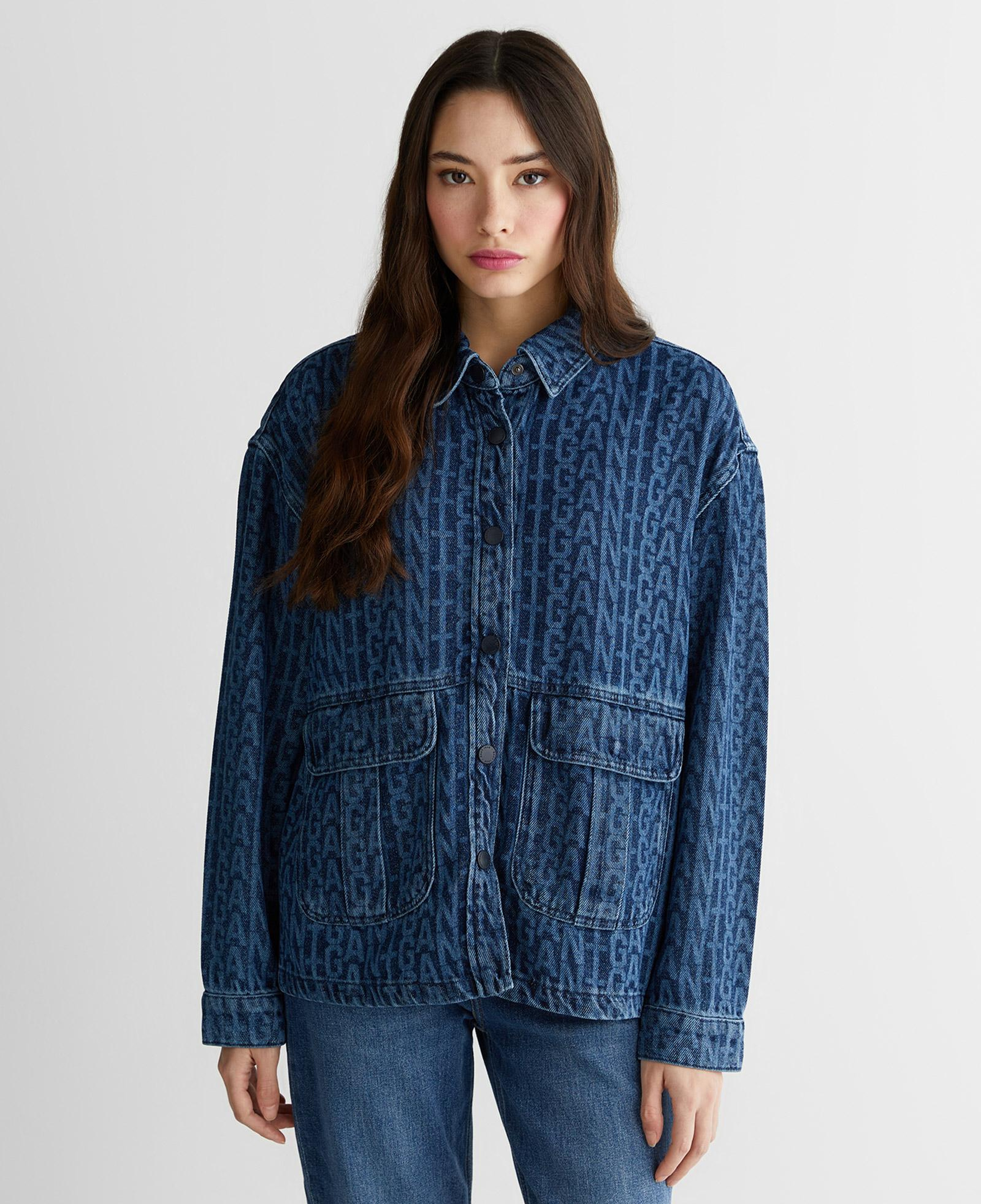 GANT Kadın Mavi Regular Fit Kot Ceket