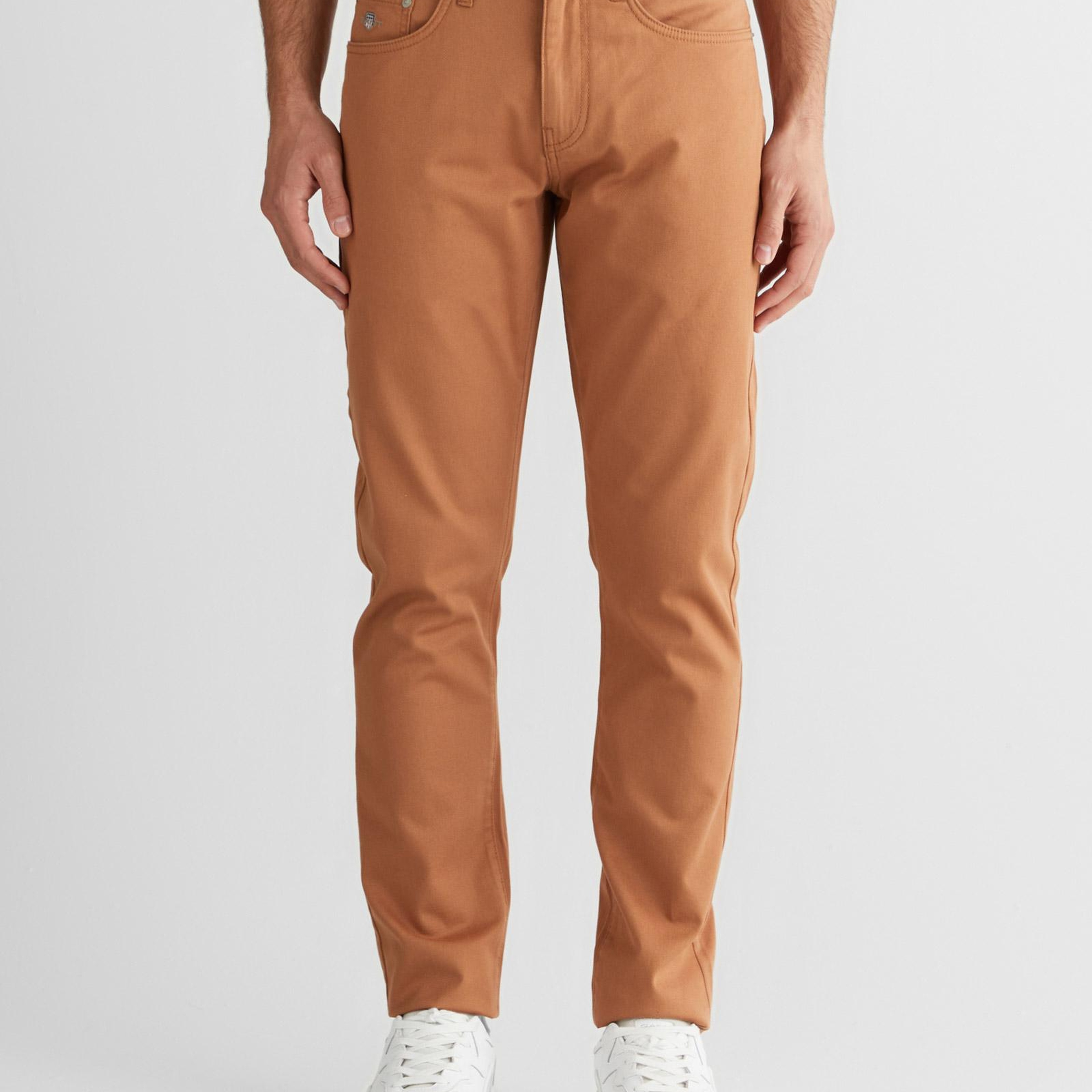 GANT Erkek Kahverengi Slim Fit Pantolon