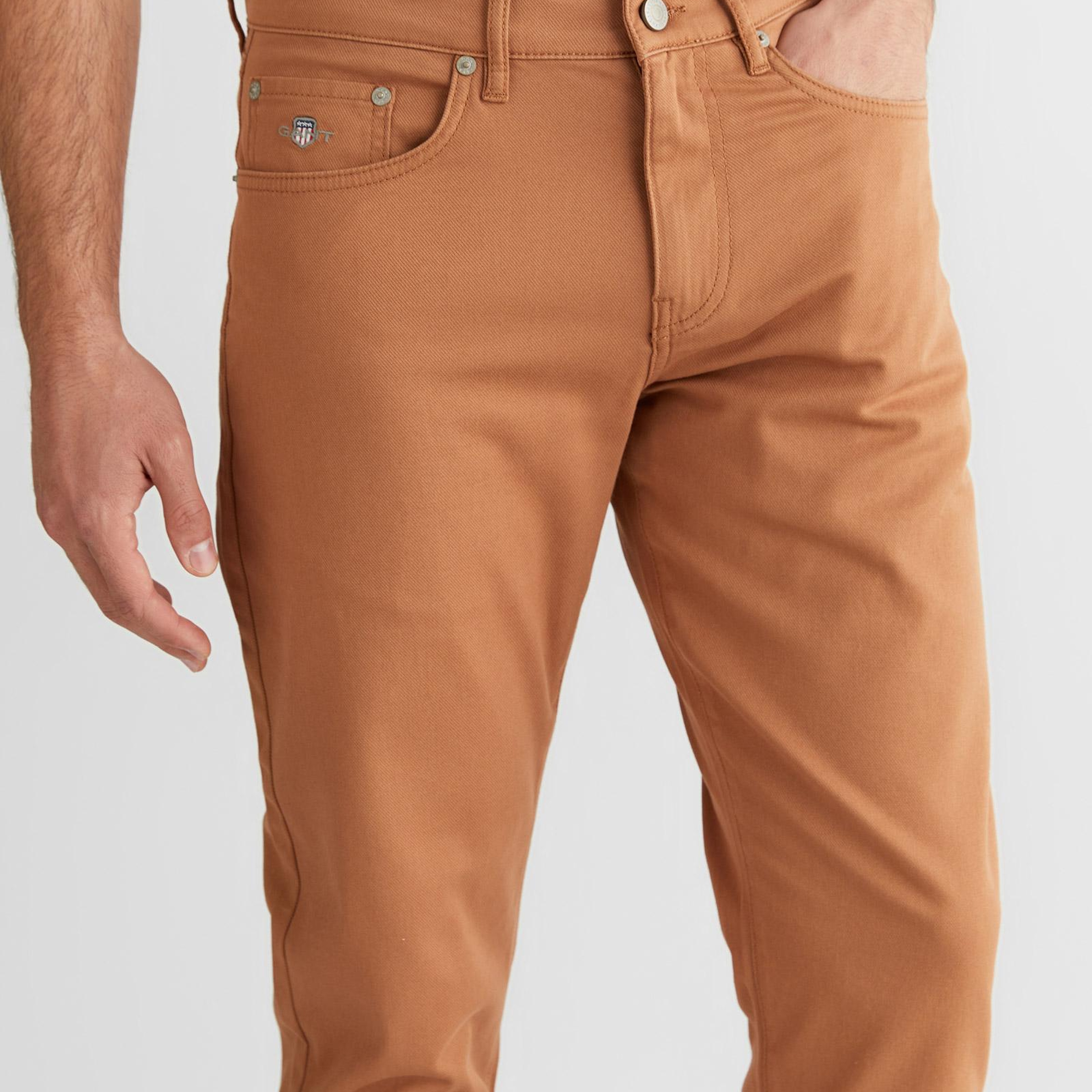 GANT Erkek Kahverengi Slim Fit Pantolon