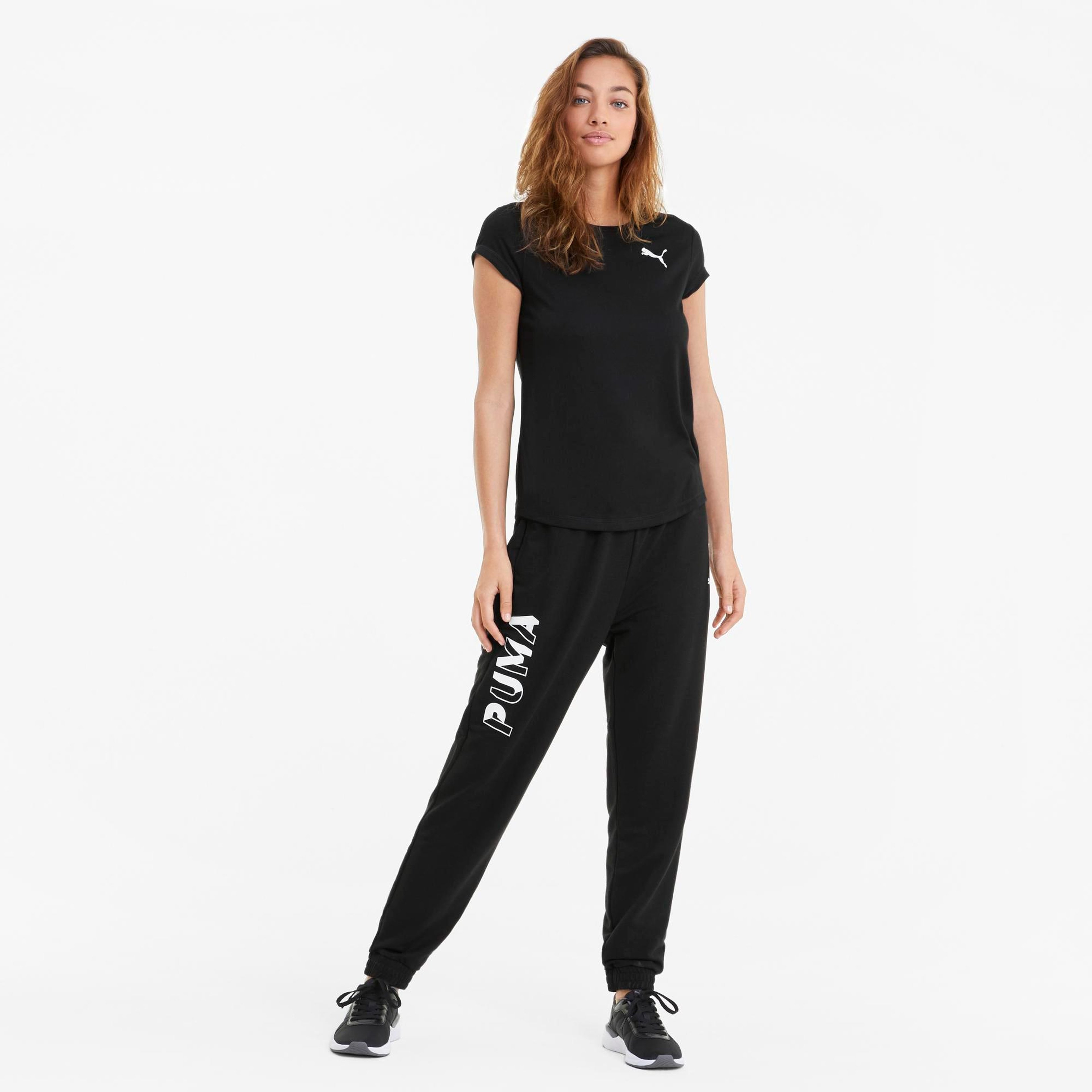 Puma Active Kadın Siyah Günlük T-Shirt