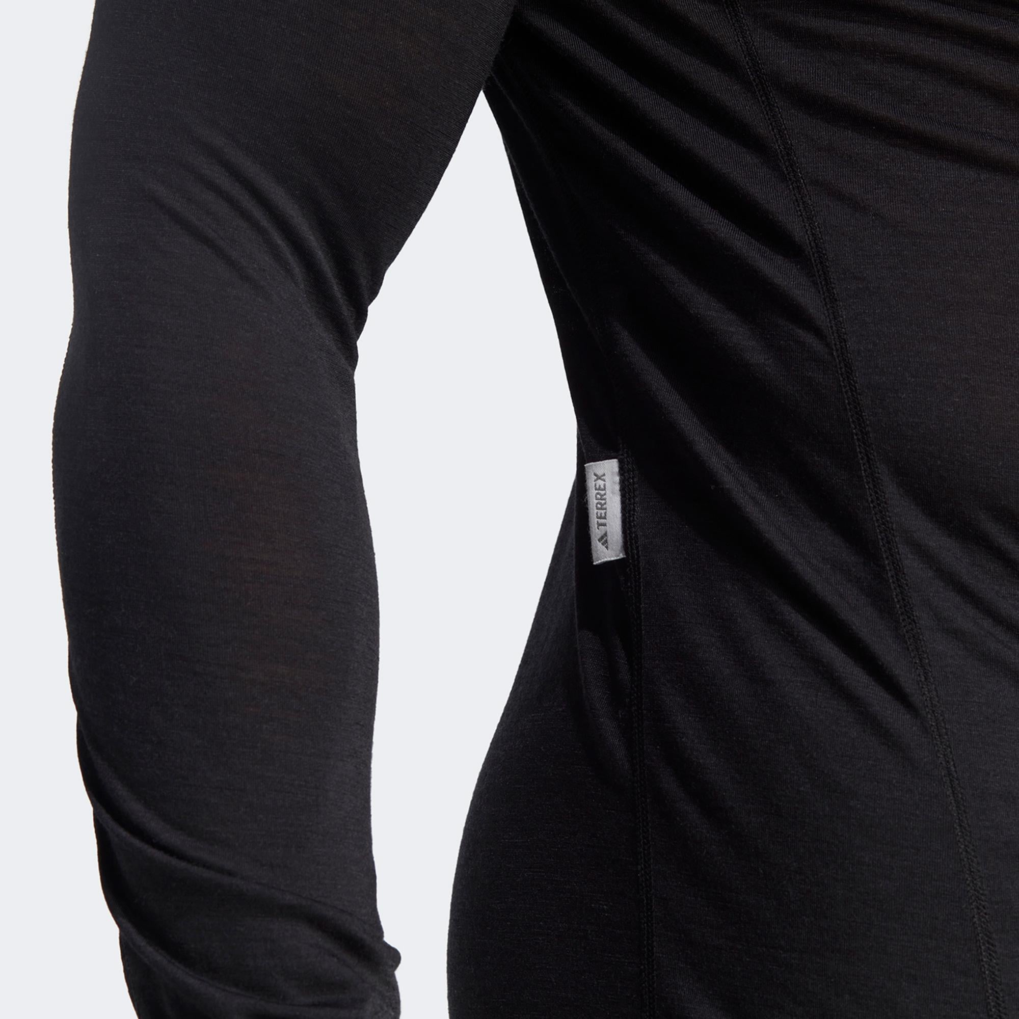 adidas Xperior Merino 150 Midlayer Erkek Siyah Uzun Kollu Antrenman İçliği