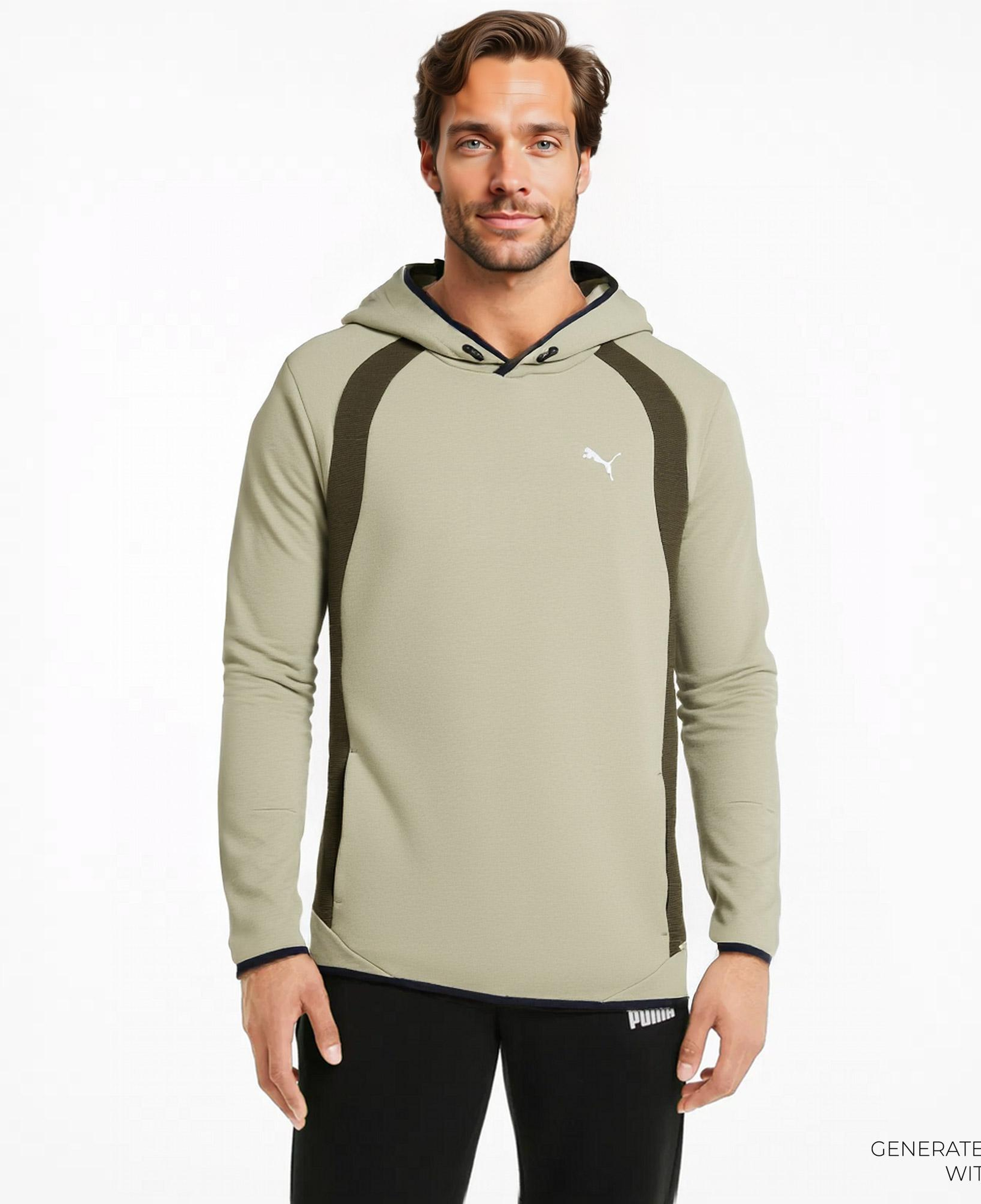 Puma Evostripe Dk Erkek Kahverengi Sweatshirt