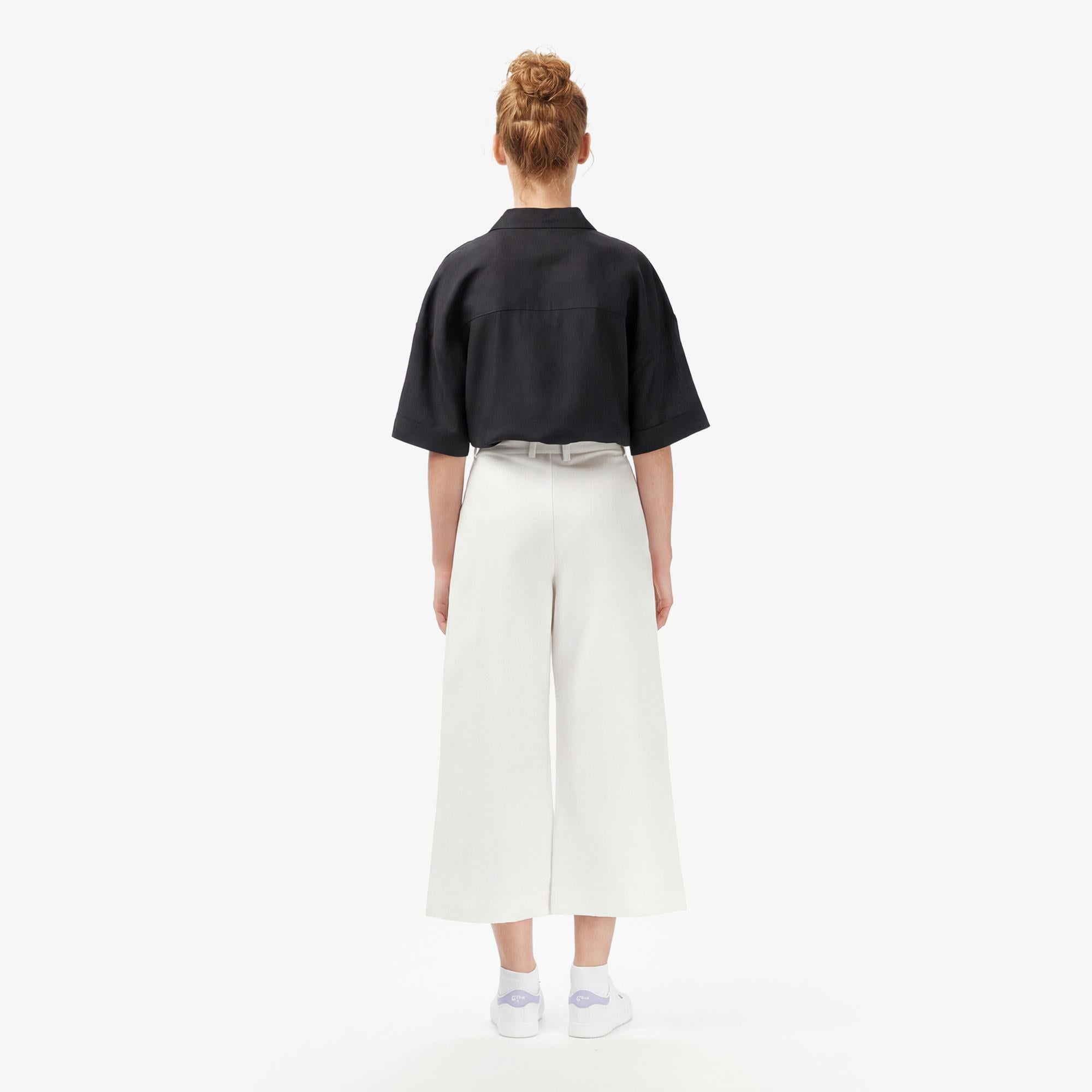 Kadın Relaxed Fit Krem Pantolon