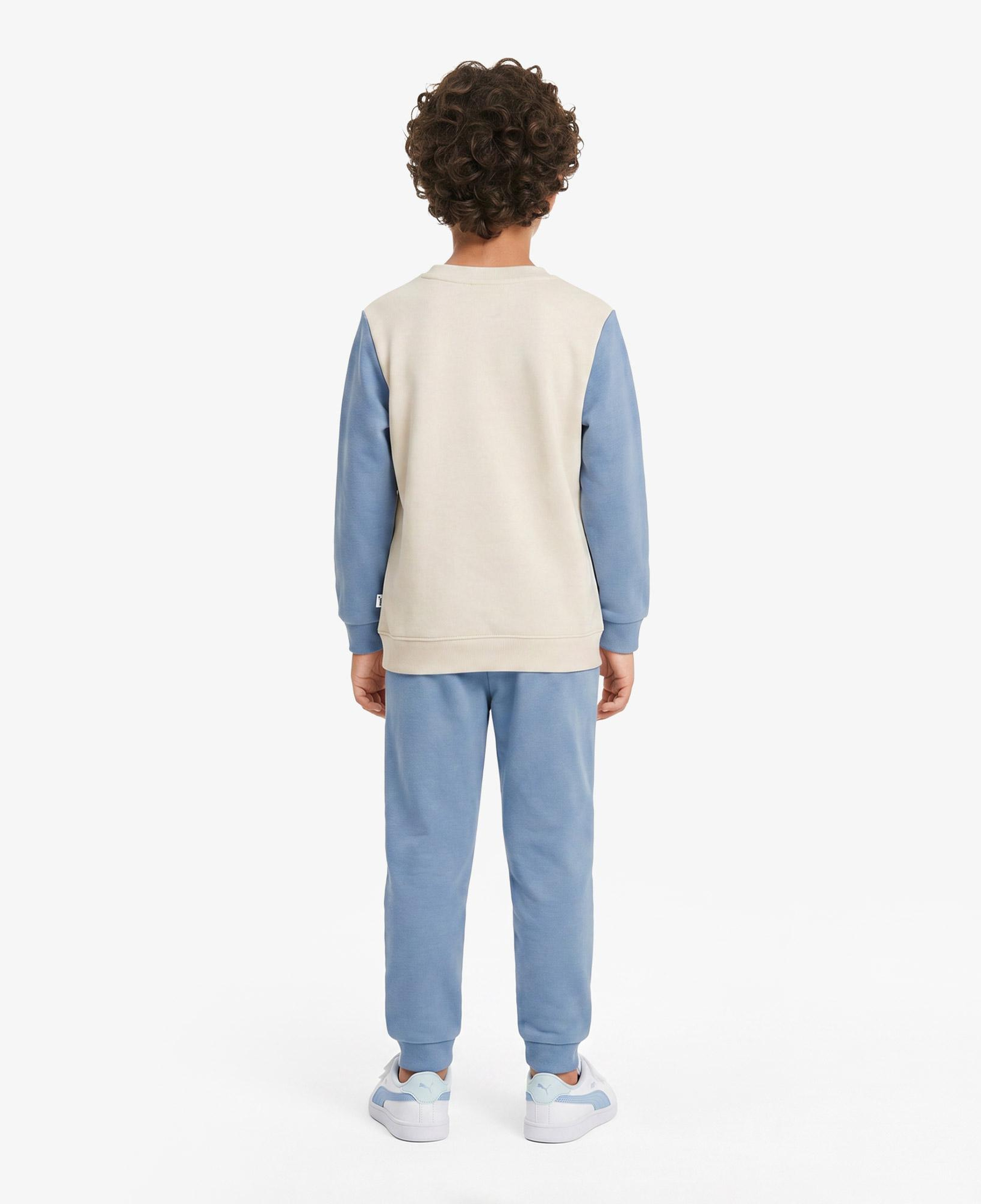Puma Minicats Little Runners Çocuk Krem Eşofman Takımı