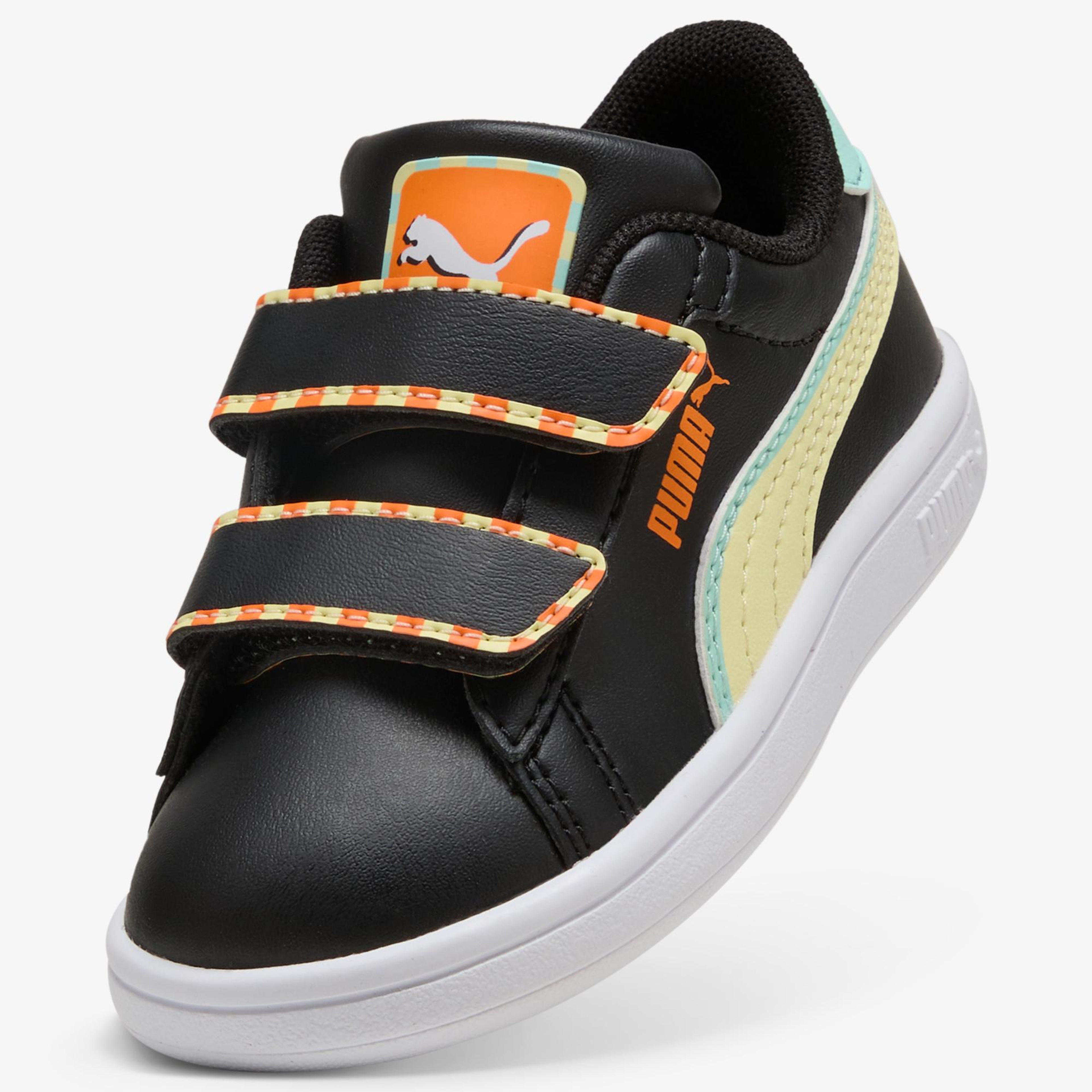 Puma Smash 3.0 Playdate Bebek Siyah Spor Ayakkabı