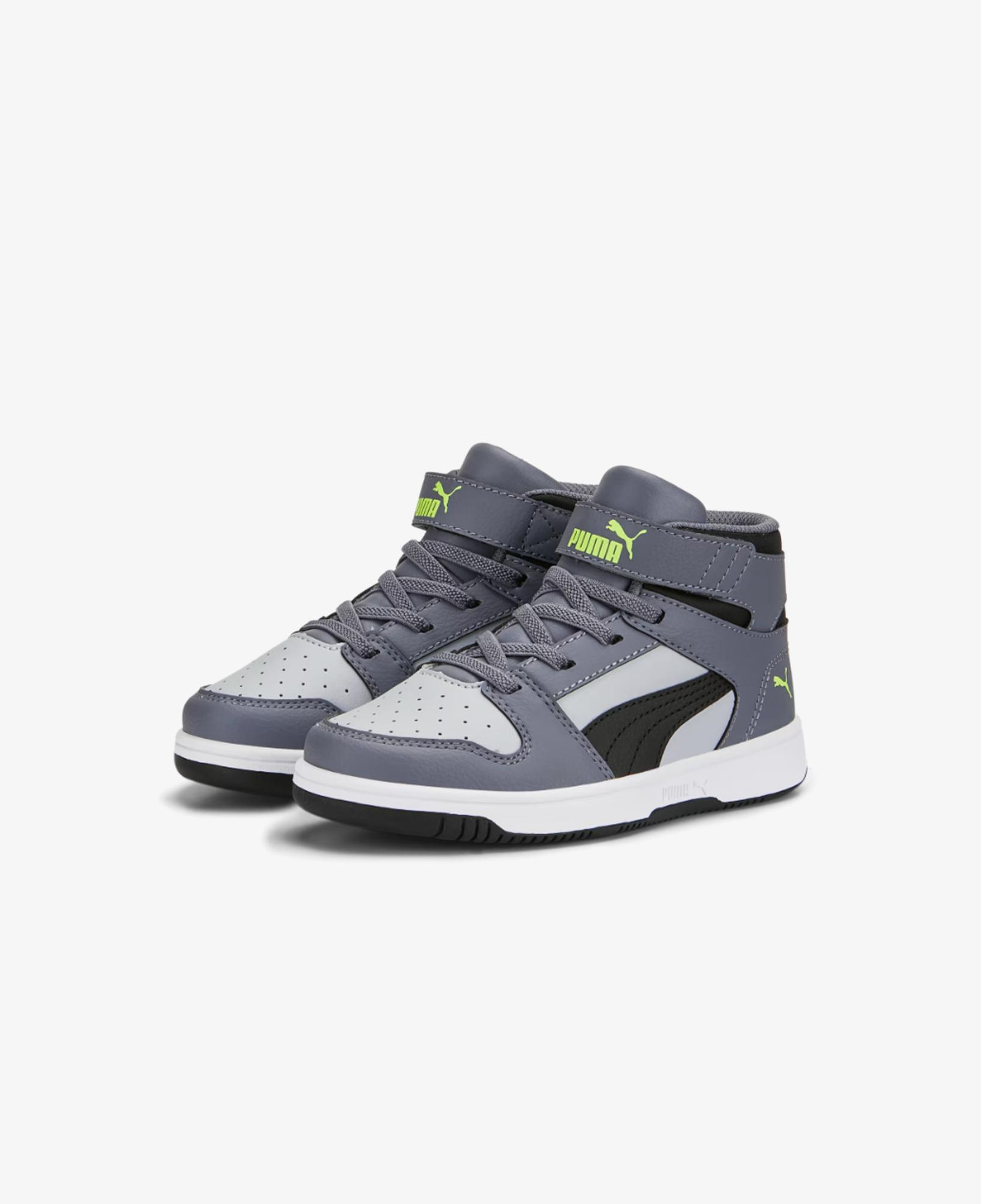 Puma Rebound Layup Çocuk Gri Spor Ayakkabı