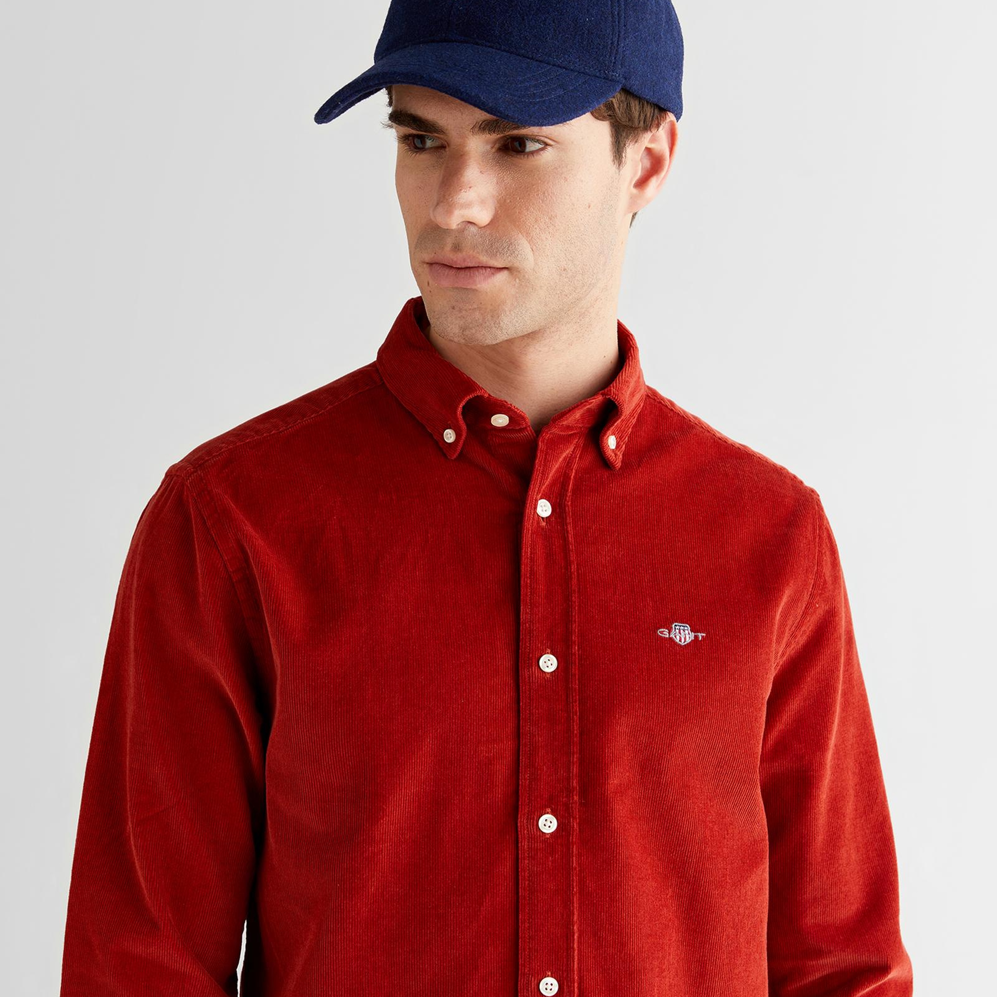 GANT Erkek Kırmızı Regular Fit Düğmeli Gömlek