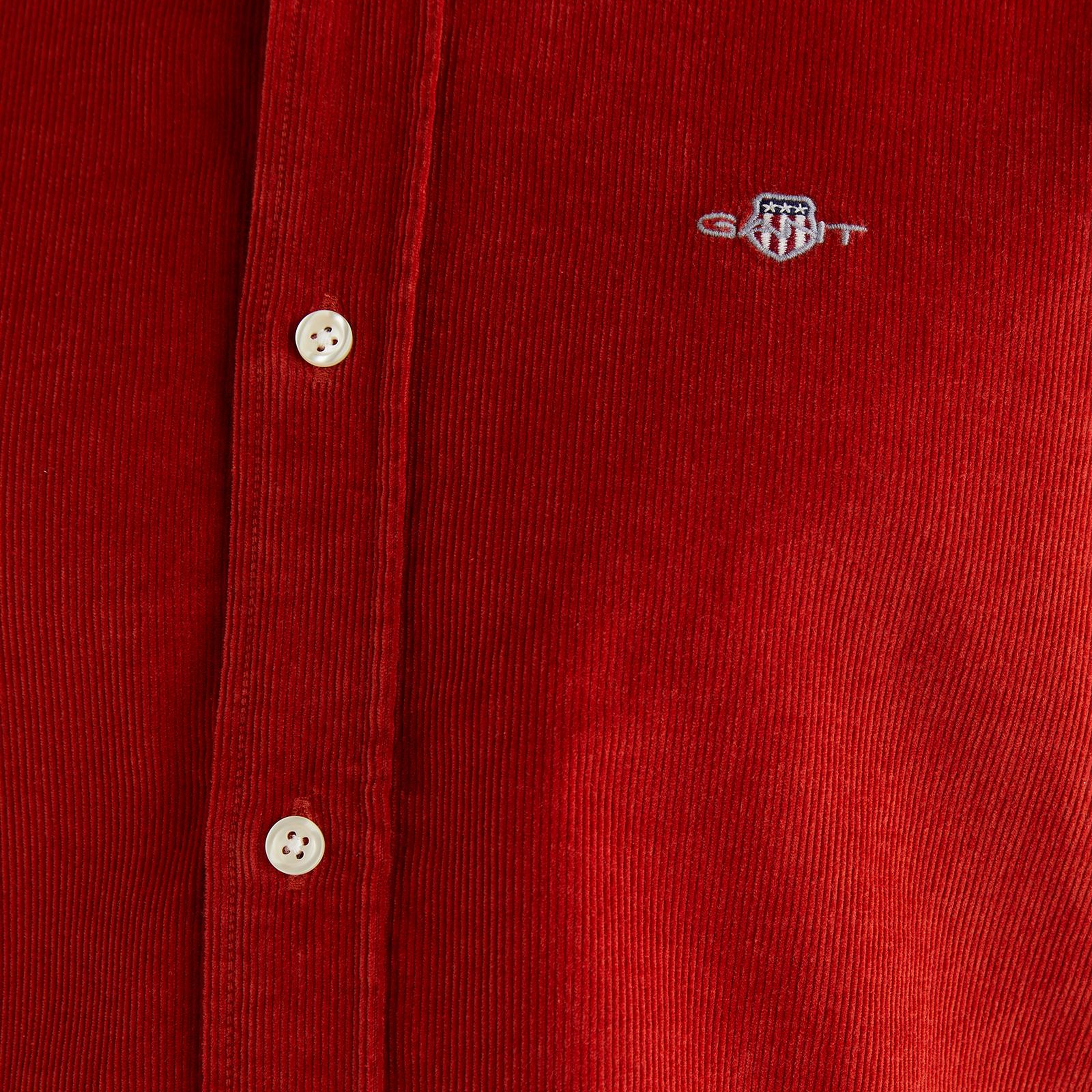 GANT Erkek Kırmızı Regular Fit Düğmeli Gömlek