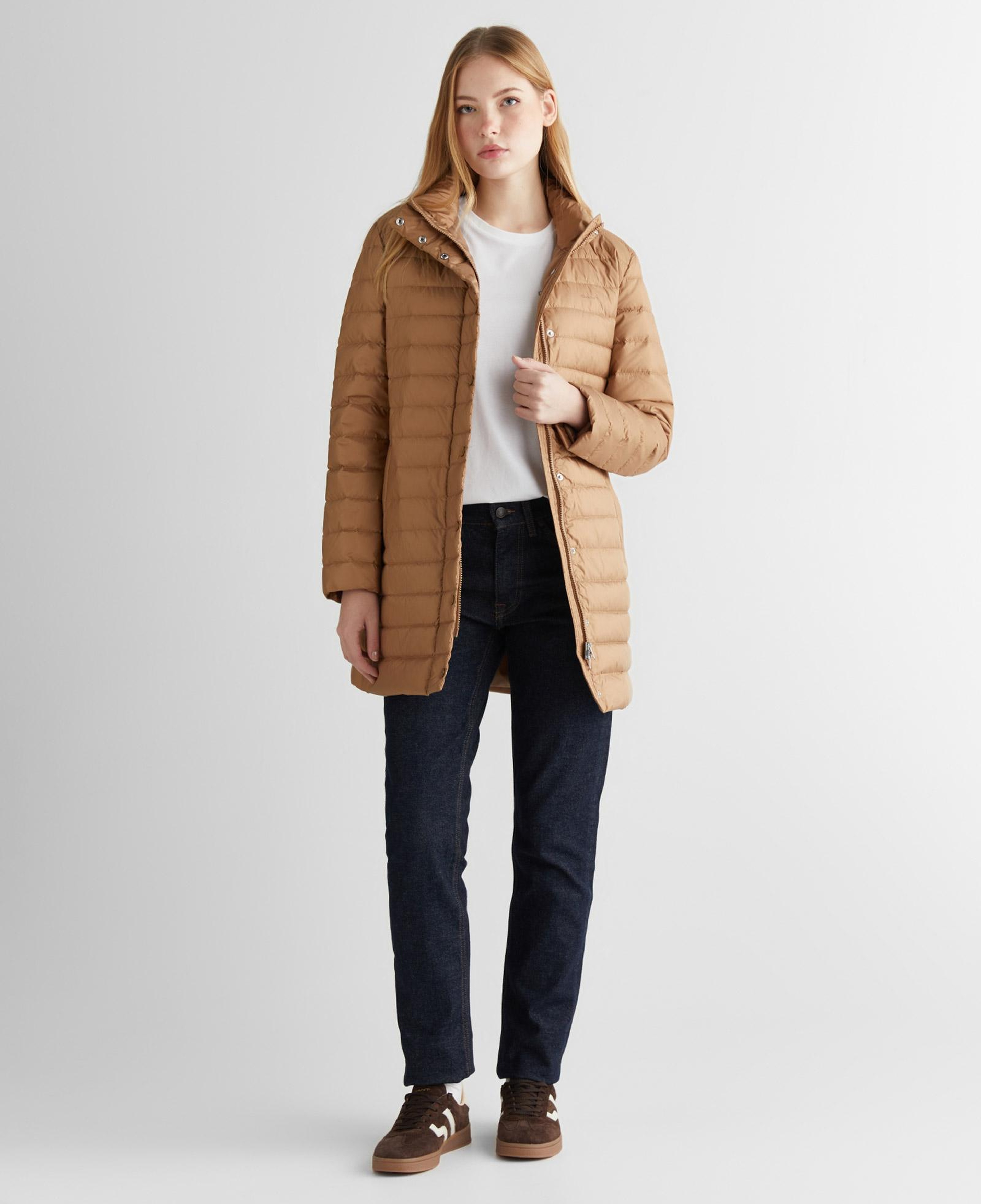 GANT Kadın Bej Regular Fit Fermuarlı Mont