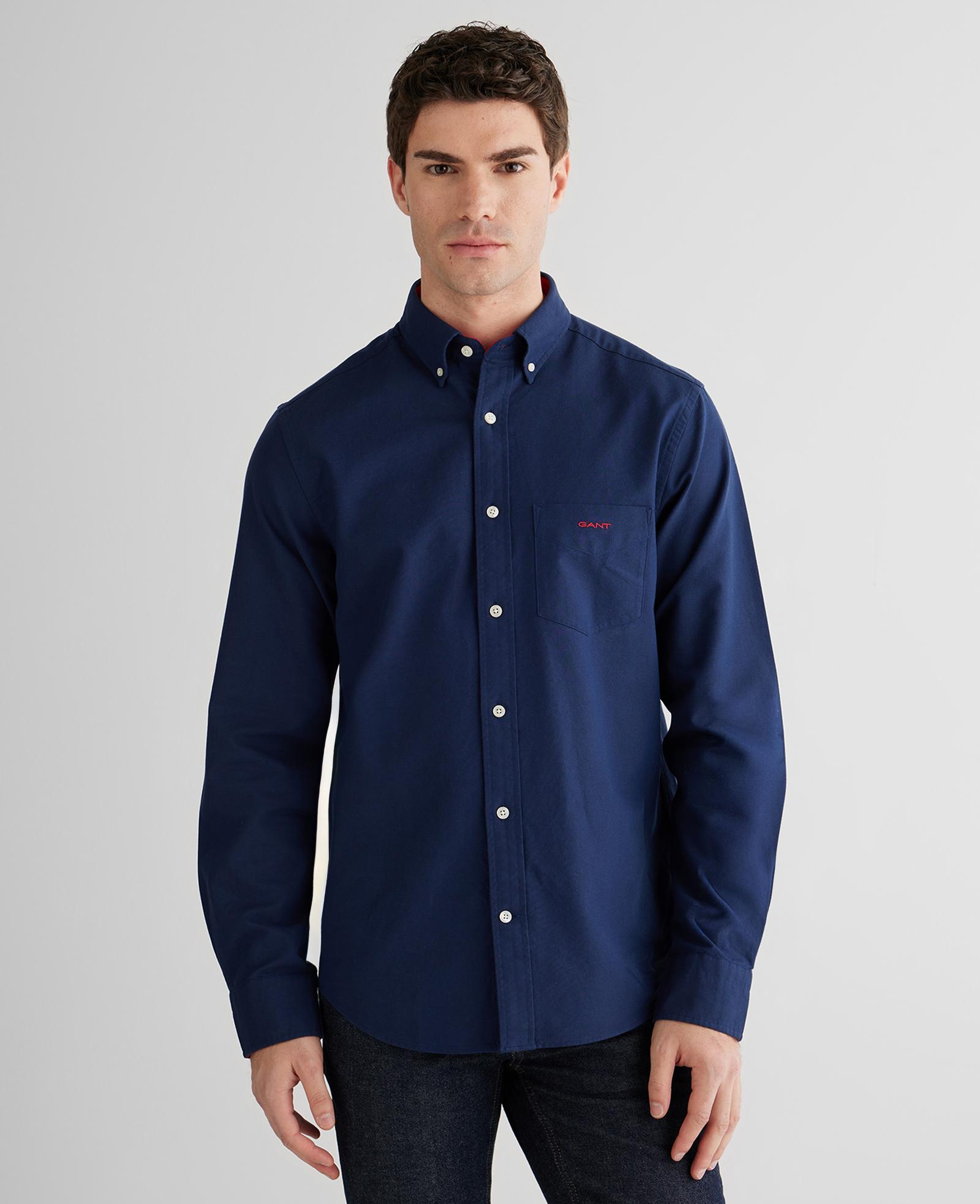 GANT Erkek Lacivert Regular Fit Oxford Gömlek