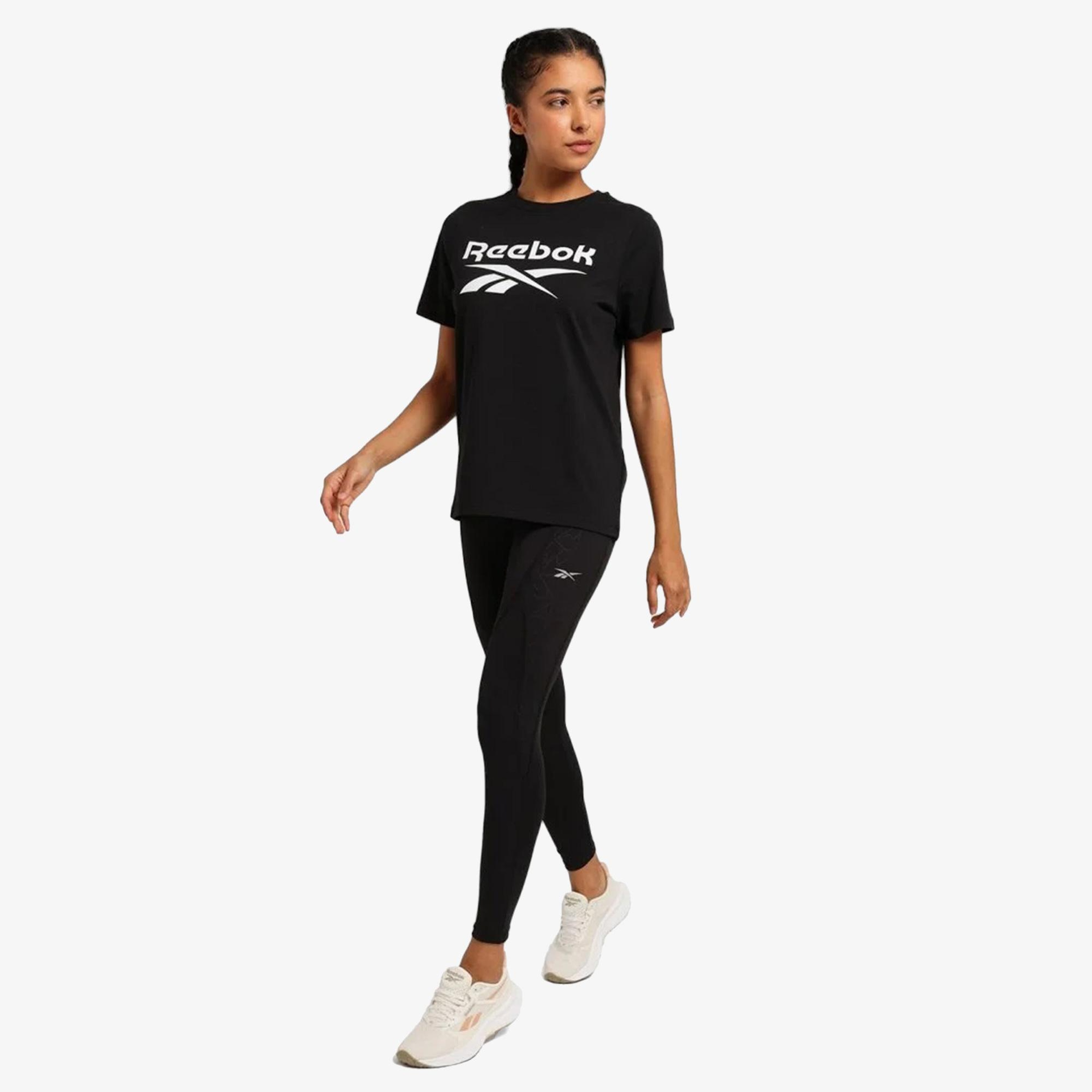 Reebok Identity Big Logo Kadın Siyah Günlük T-Shirt