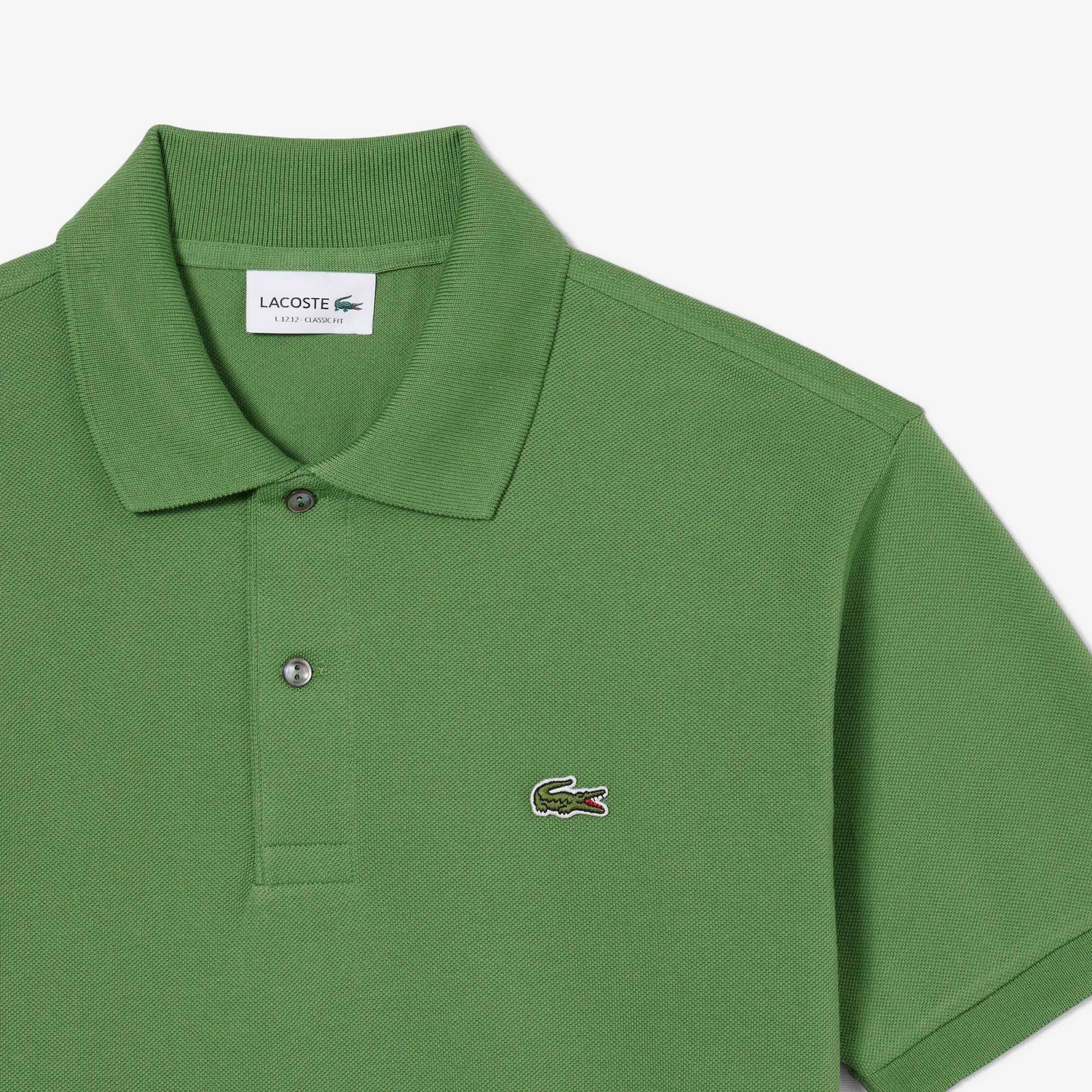 L.12.12 Erkek Classic Fit Yeşil Polo
