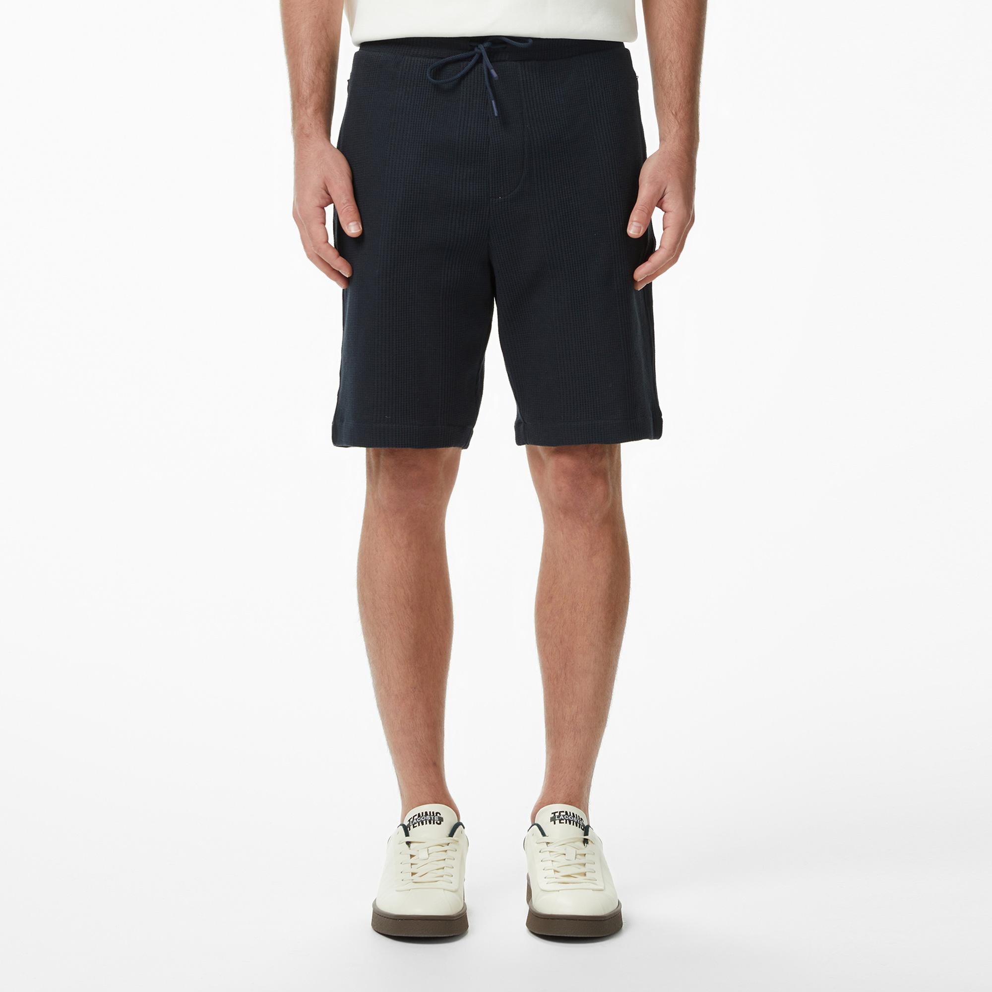 Erkek Relaxed Fit Koyu Gri Bermuda Şort
