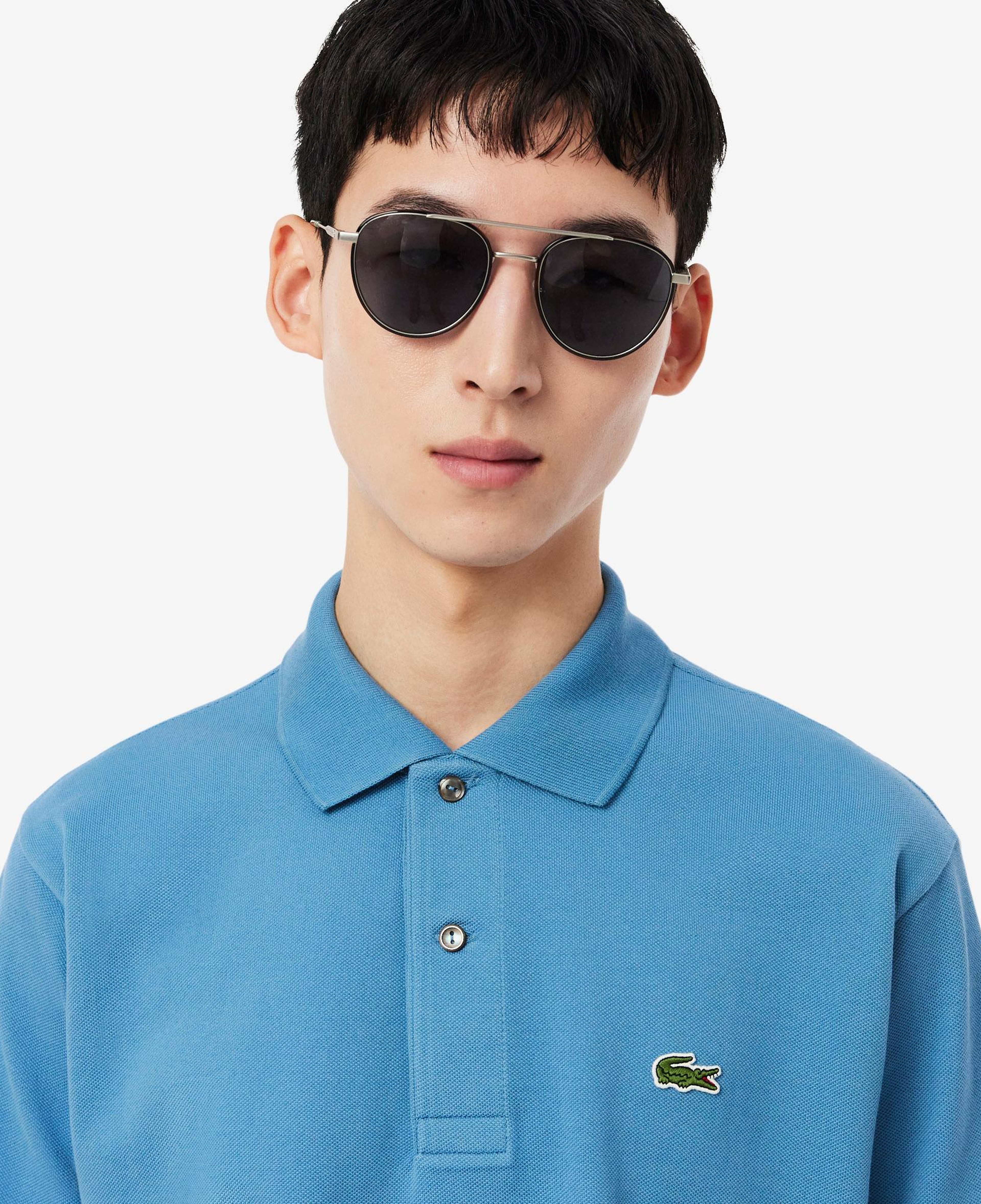 L.12.12 Erkek Classic Fit Mavi Polo
