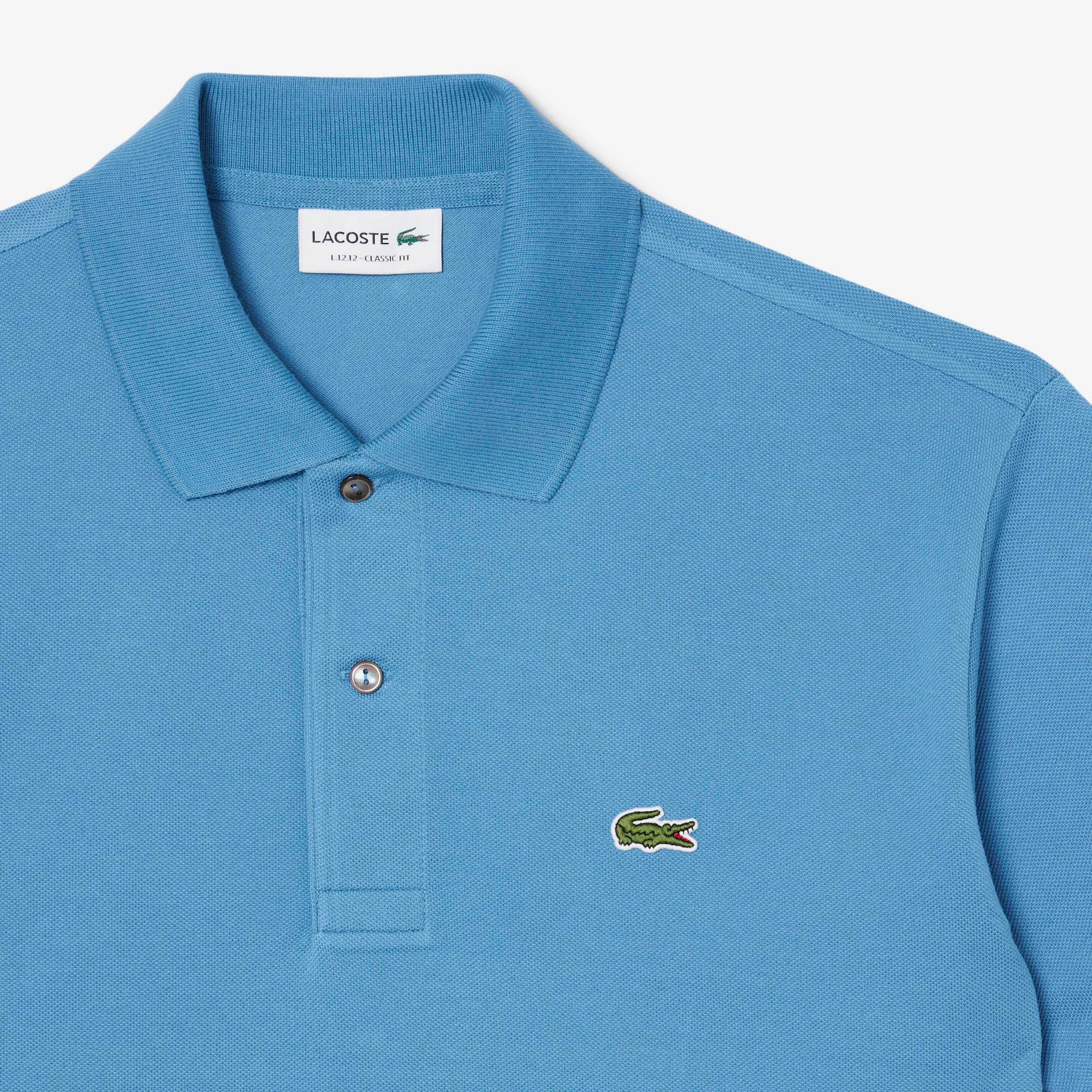 L.12.12 Erkek Classic Fit Mavi Polo