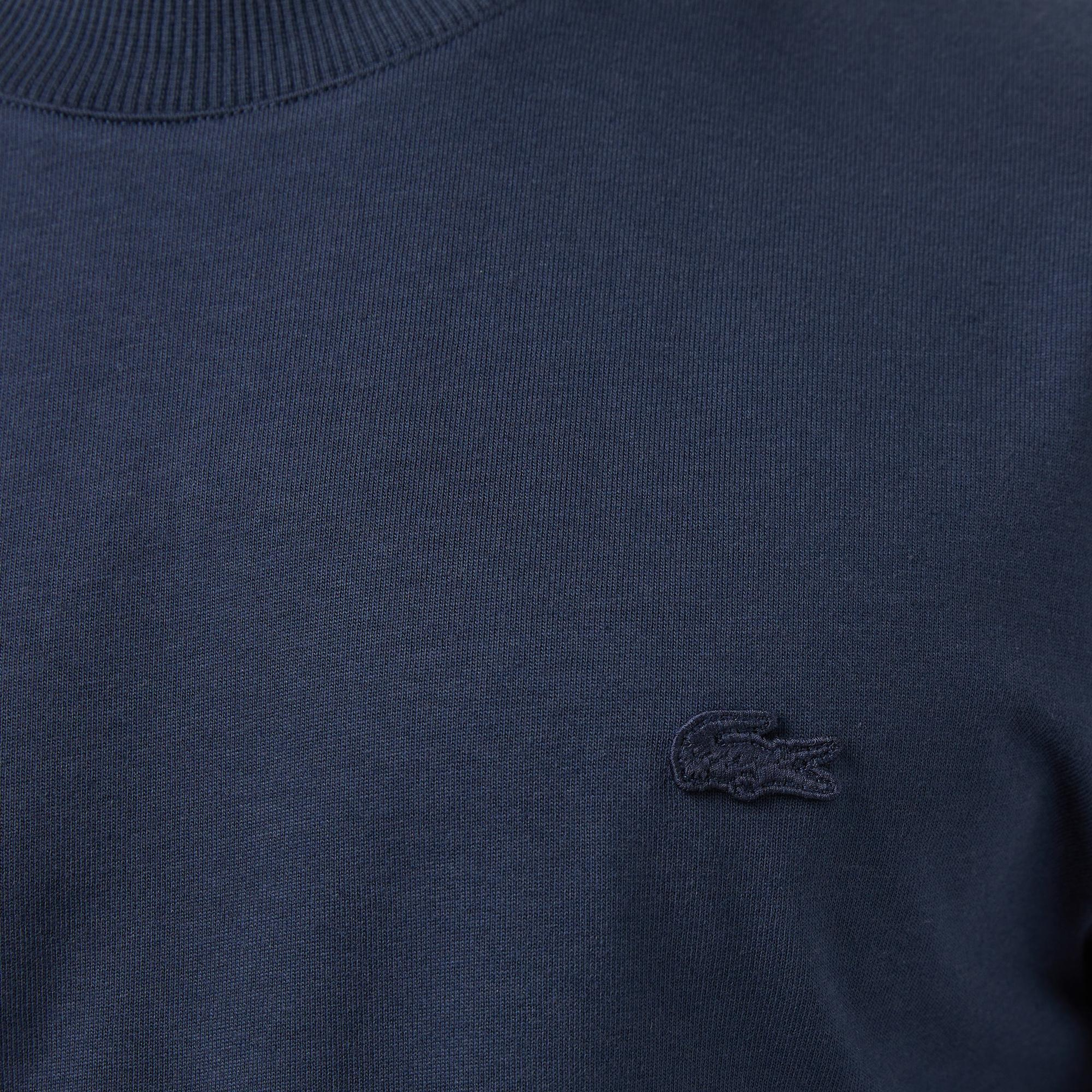 Erkek Relaxed Fit Bisiklet Yaka Lacivert T-Shirt