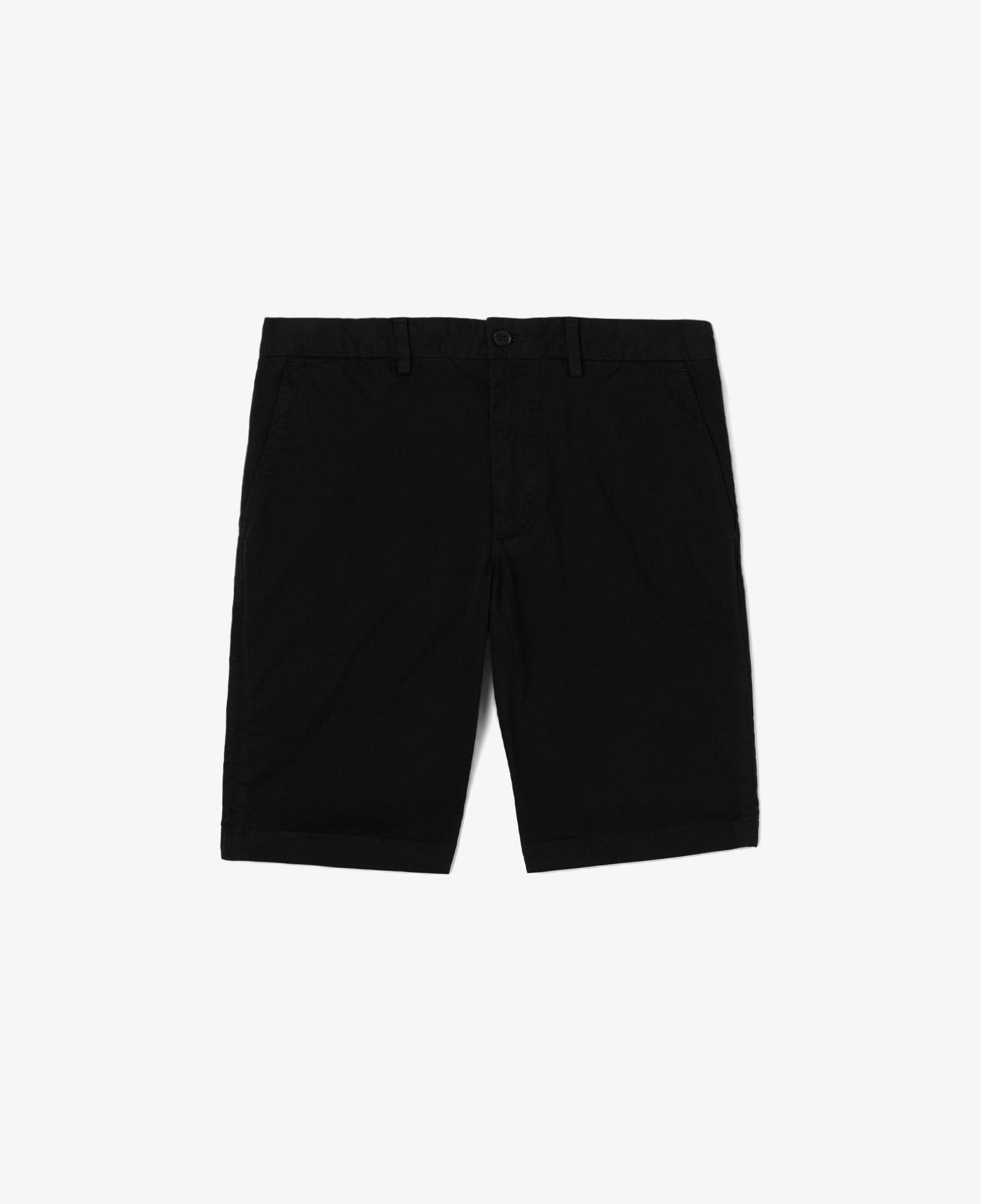 Erkek Slim Fit Siyah Bermuda Şort