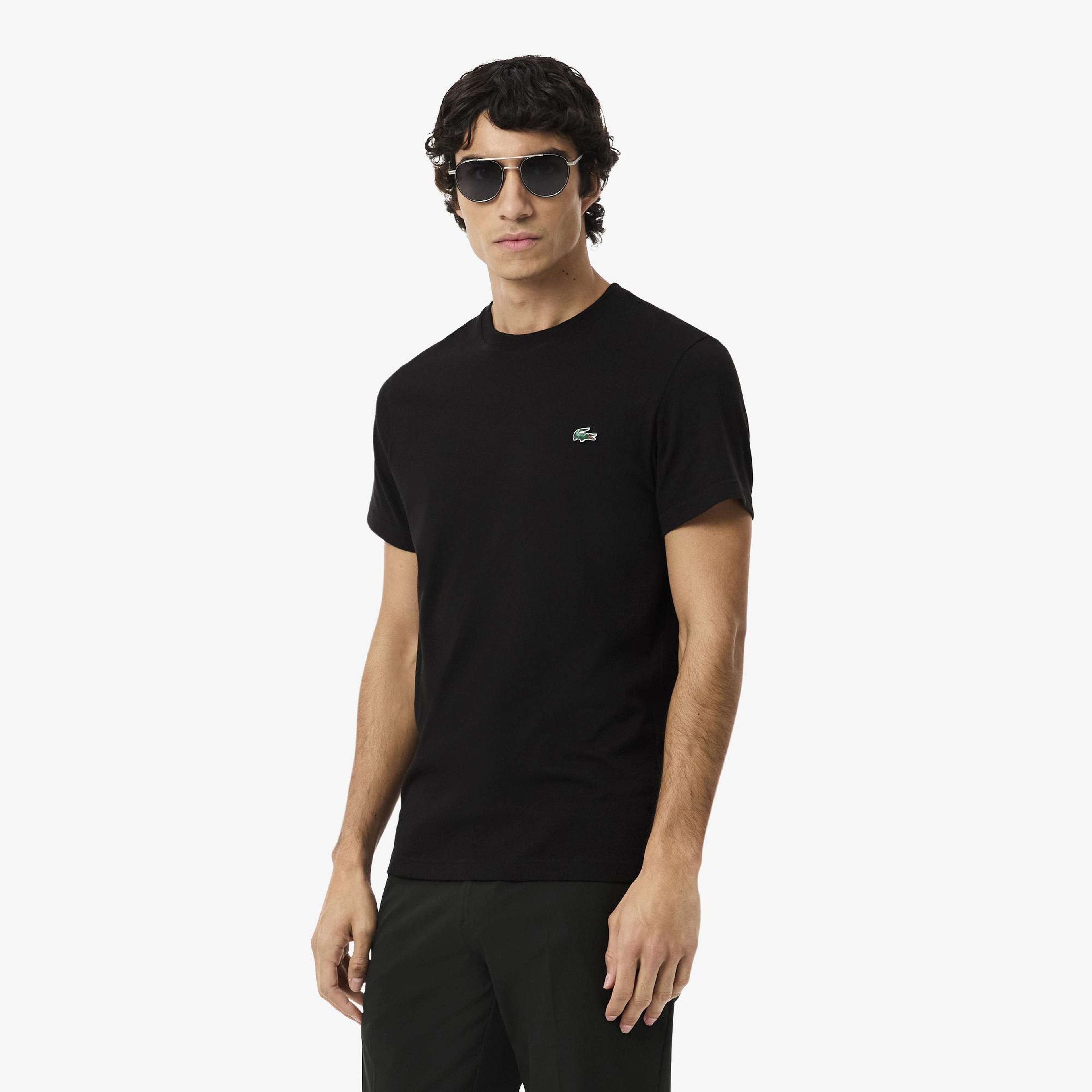 Erkek Regular Fit Bisiklet Yaka Siyah T-Shirt