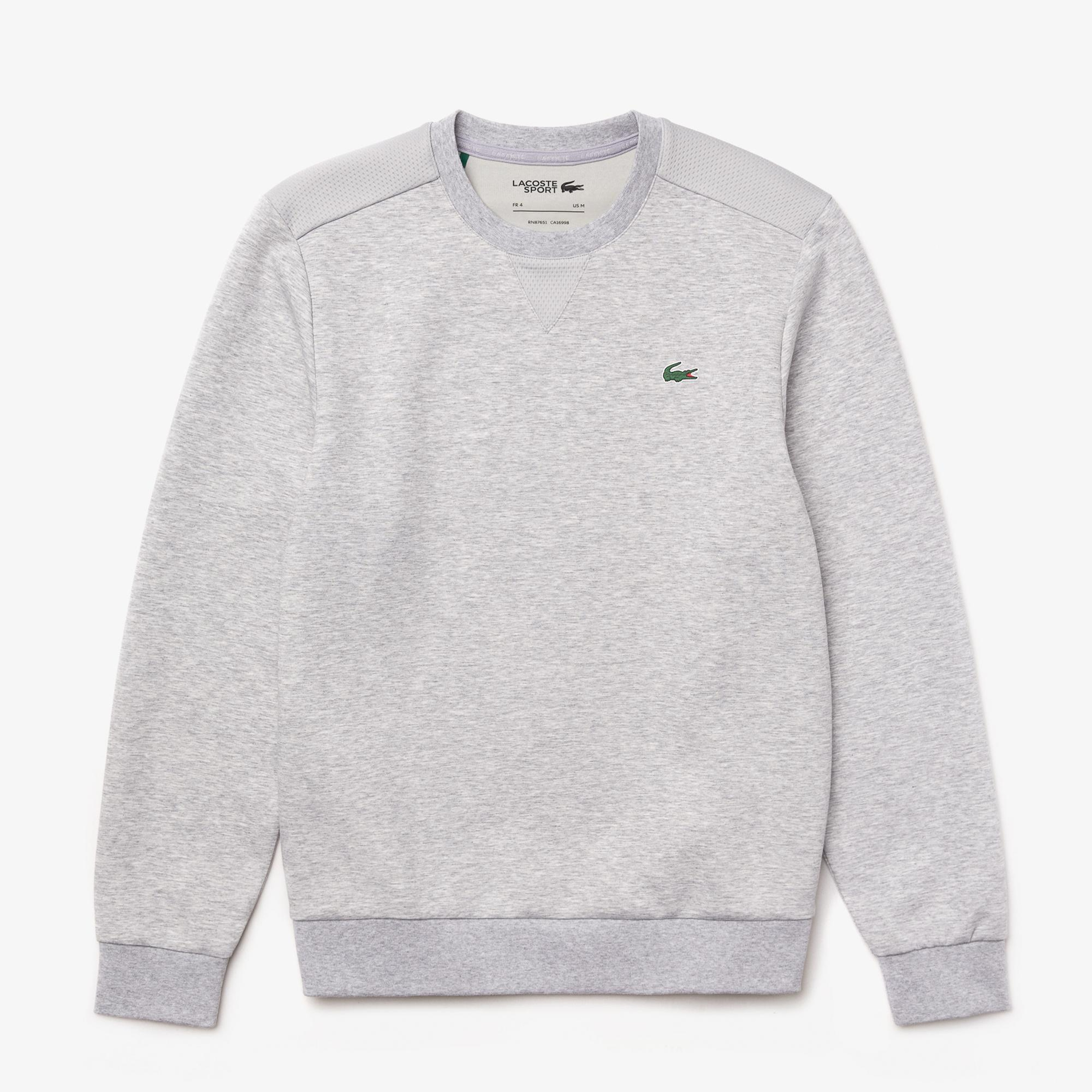 Lacoste Crew Neck Kanguru Cepli Erkek Siyah Sweatshirt