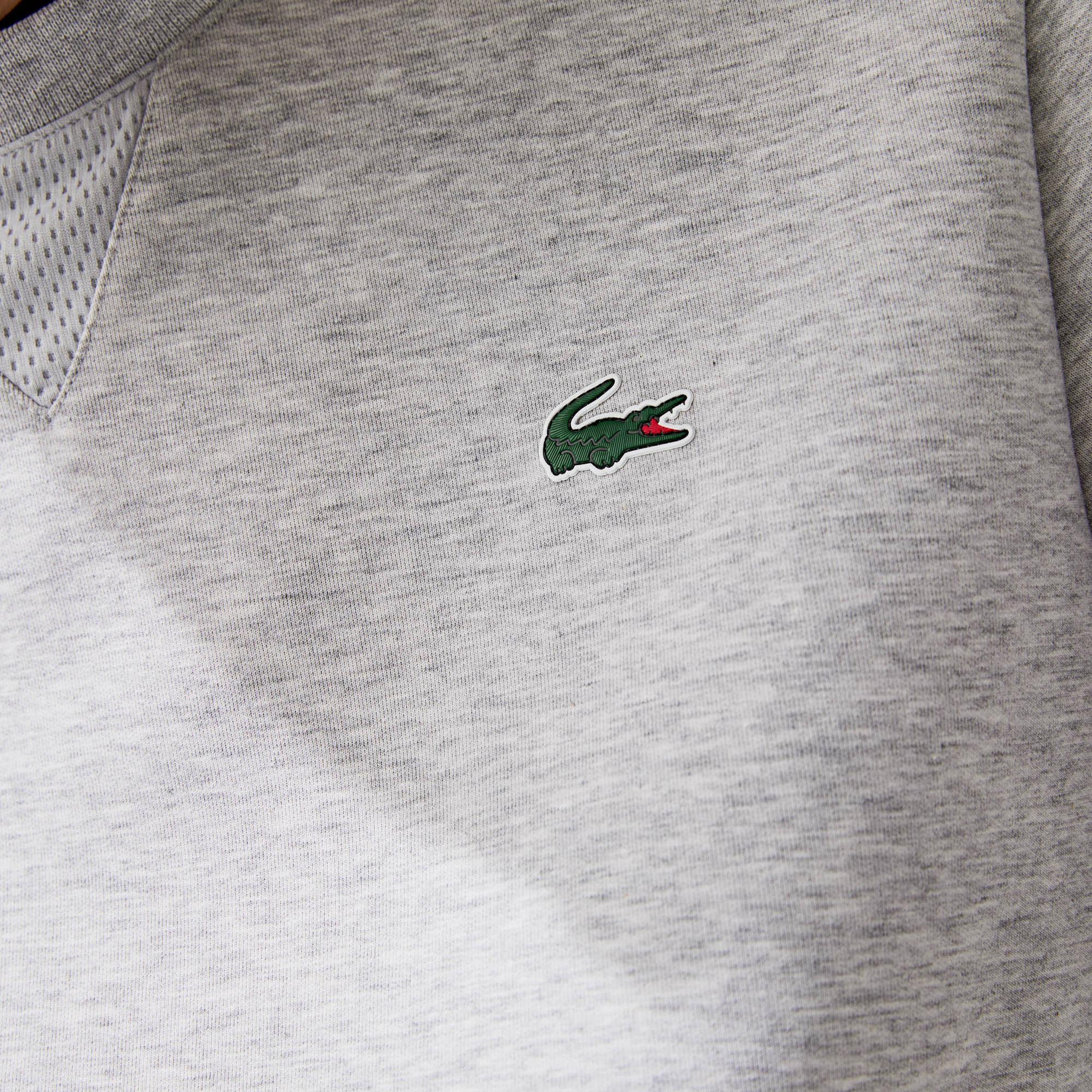 Lacoste Crew Neck Kanguru Cepli Erkek Siyah Sweatshirt
