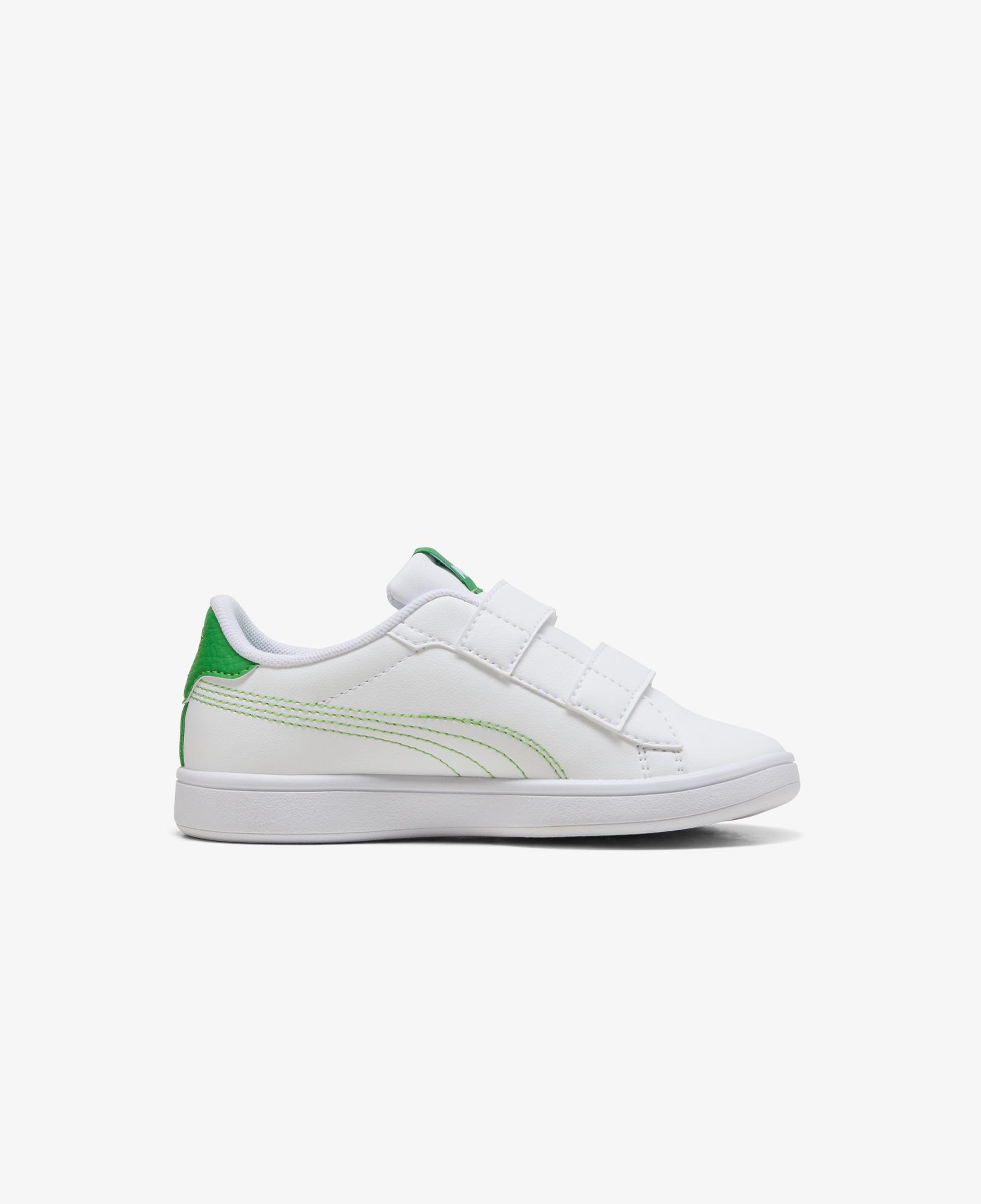 Puma Smash 3.0 Dino V Çocuk Beyaz Spor Ayakkabı