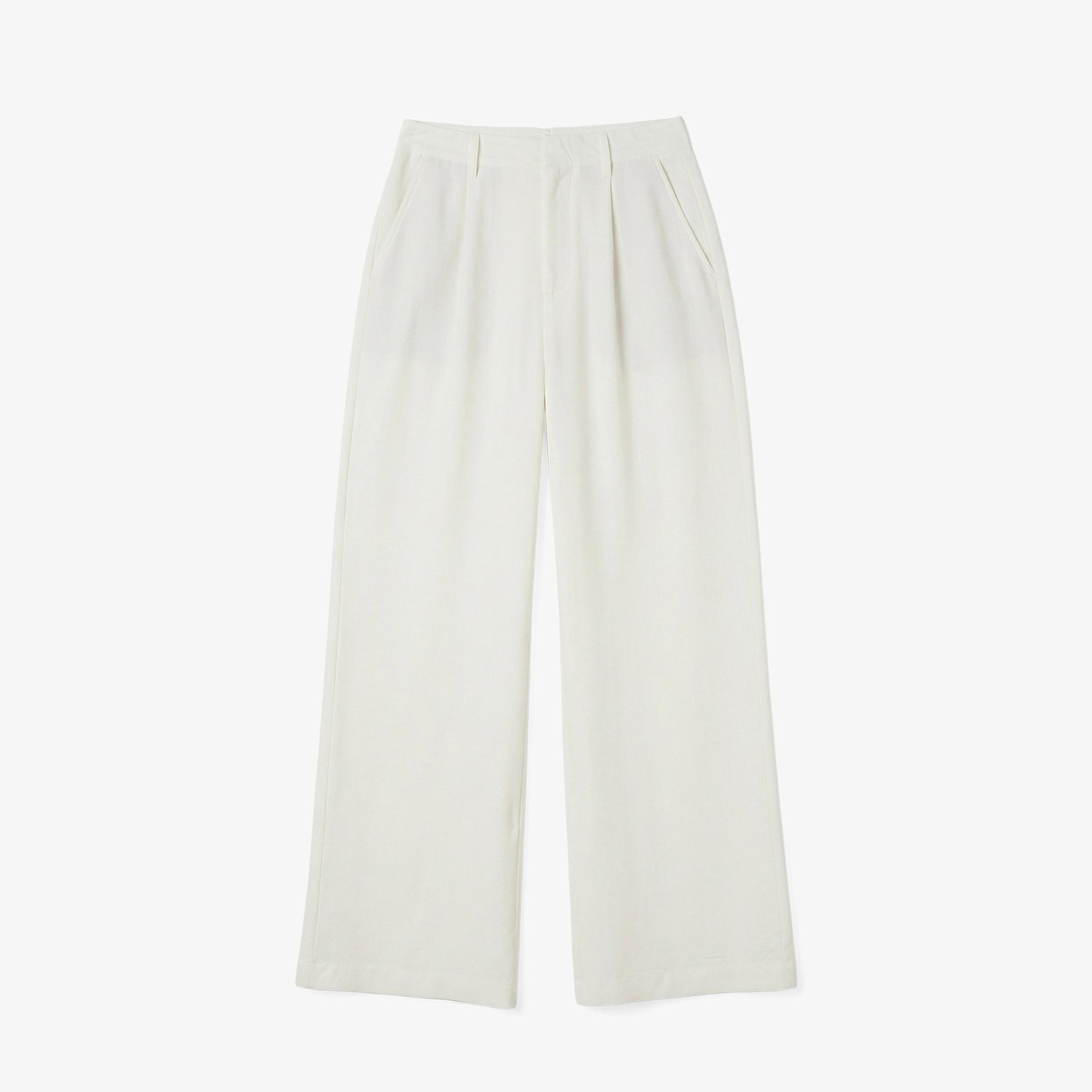 Kadın Relaxed Fit Krem Pantolon