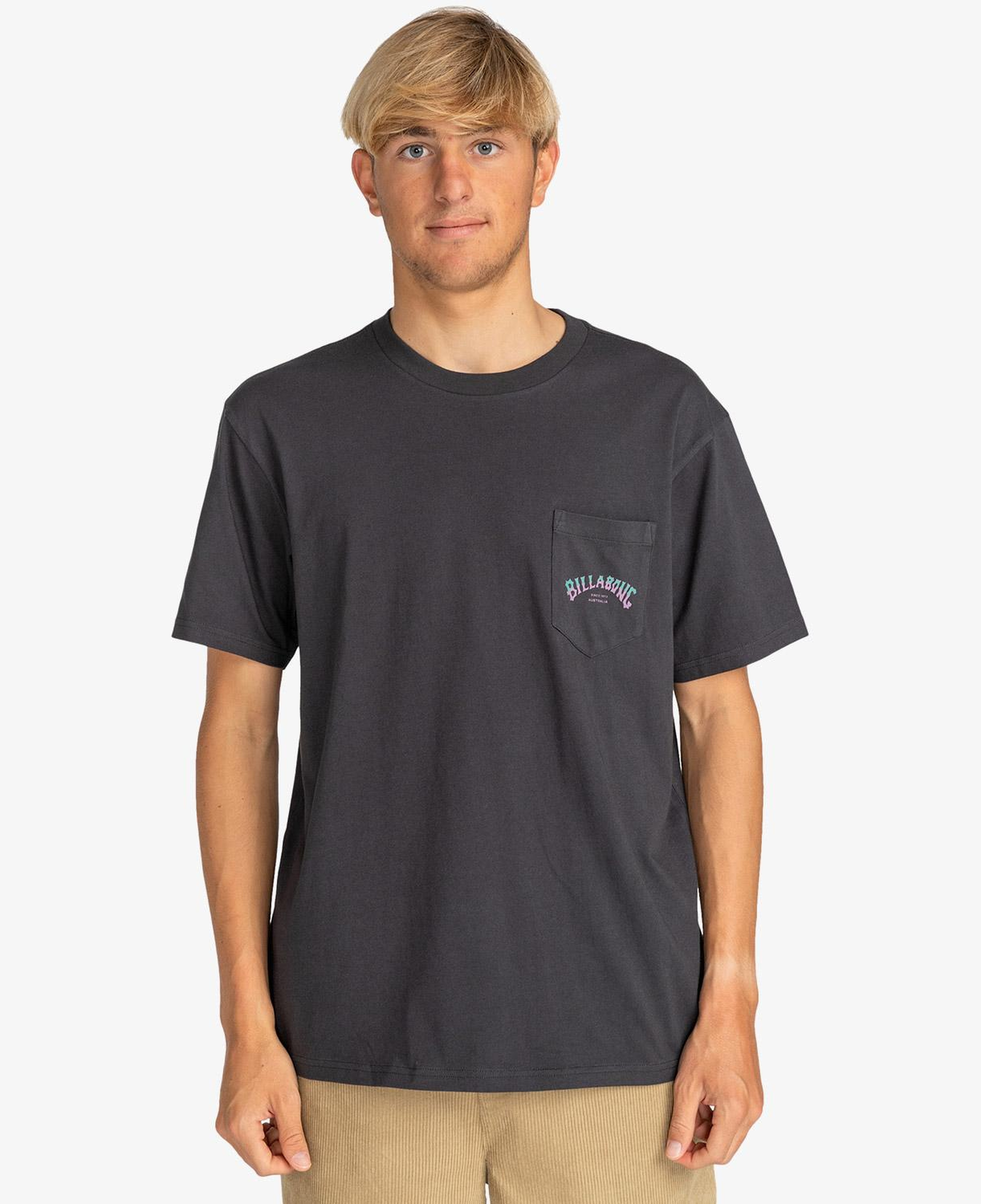 Billabong Stacked Arch Erkek Siyah Günlük T-Shirt