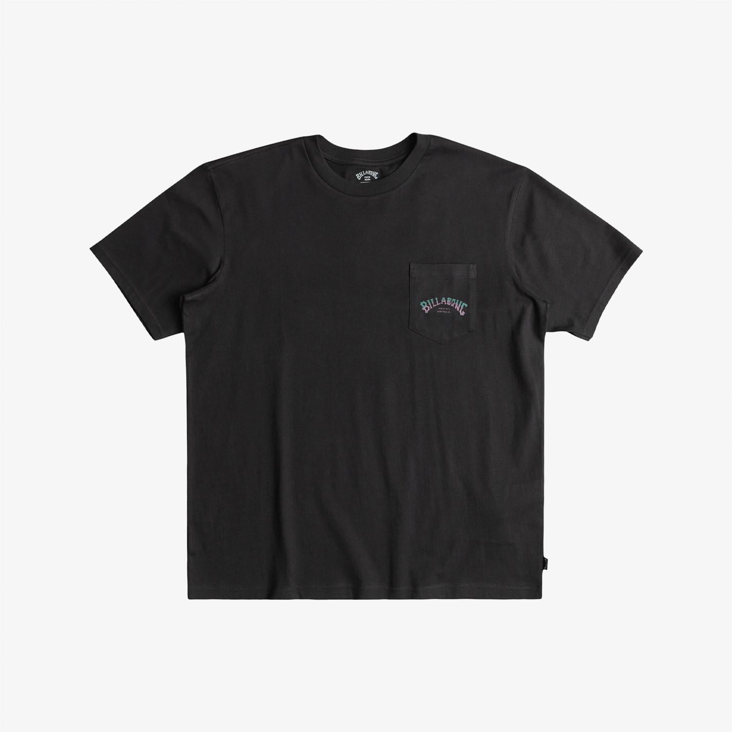 Billabong Stacked Arch Erkek Siyah Günlük T-Shirt