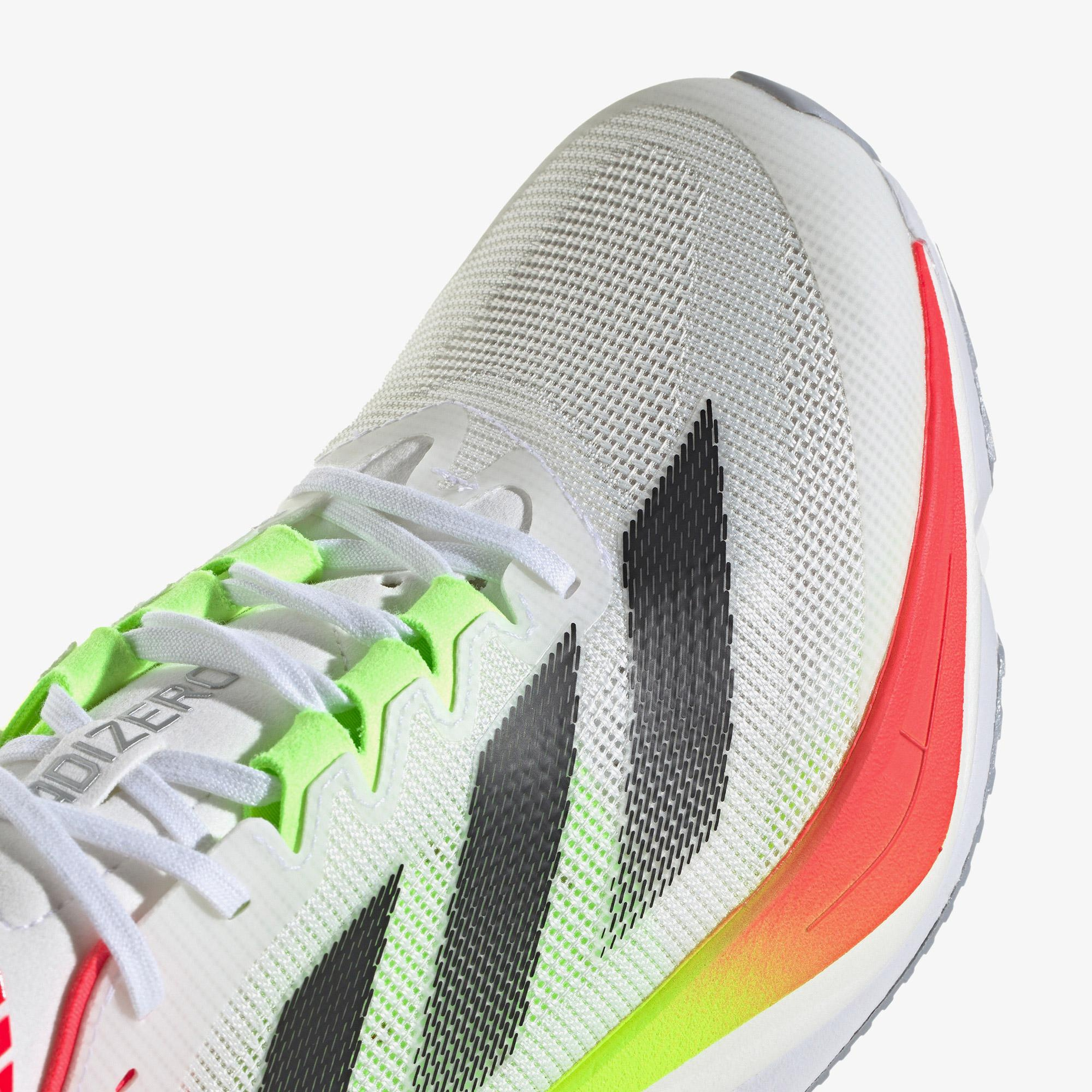 adidas Adizero Boston 12 Erkek Beyaz Koşu Ayakkabısı