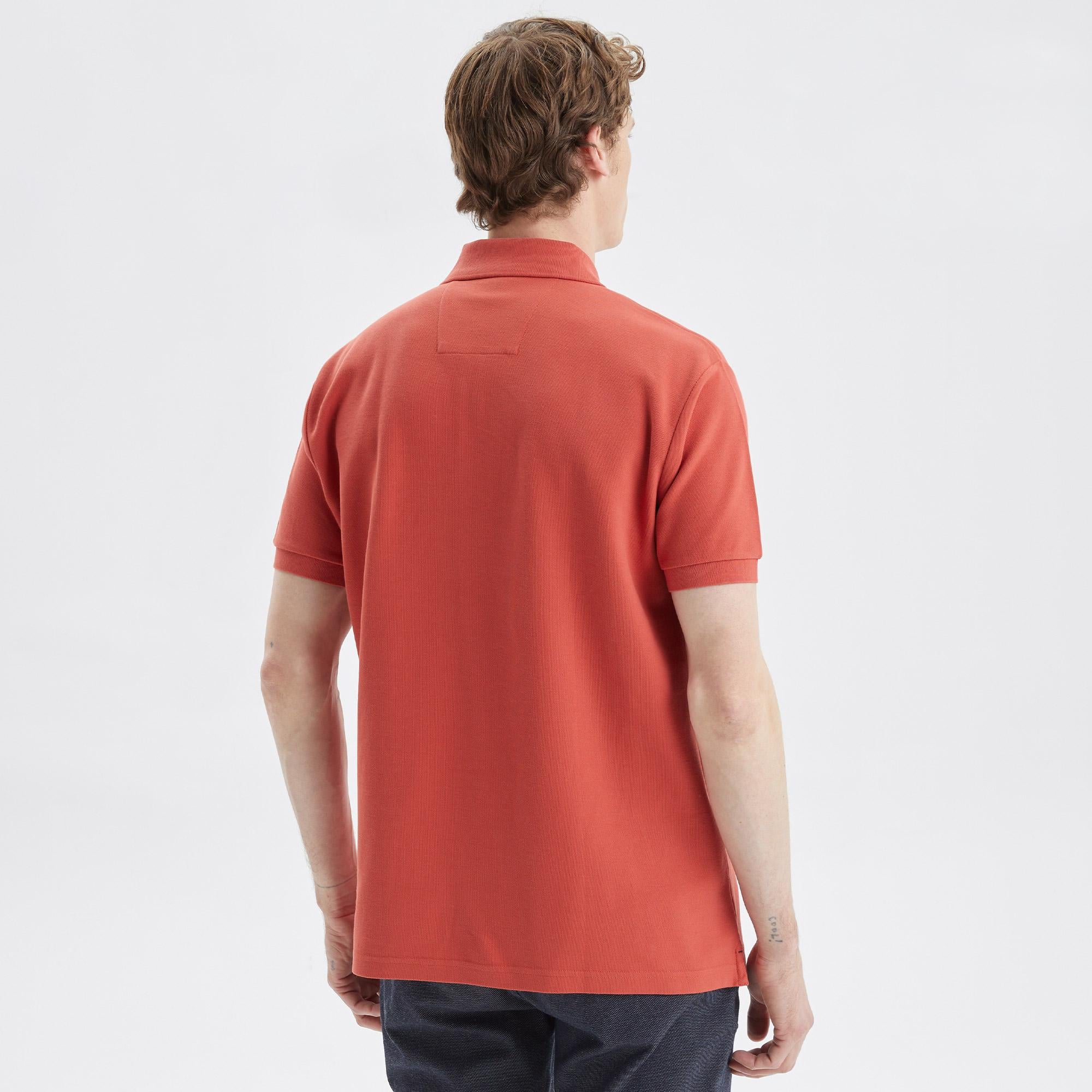 Nautica Erkek Kırmızı Classic Fit Kısa Kollu Polo Yaka T-Shirt