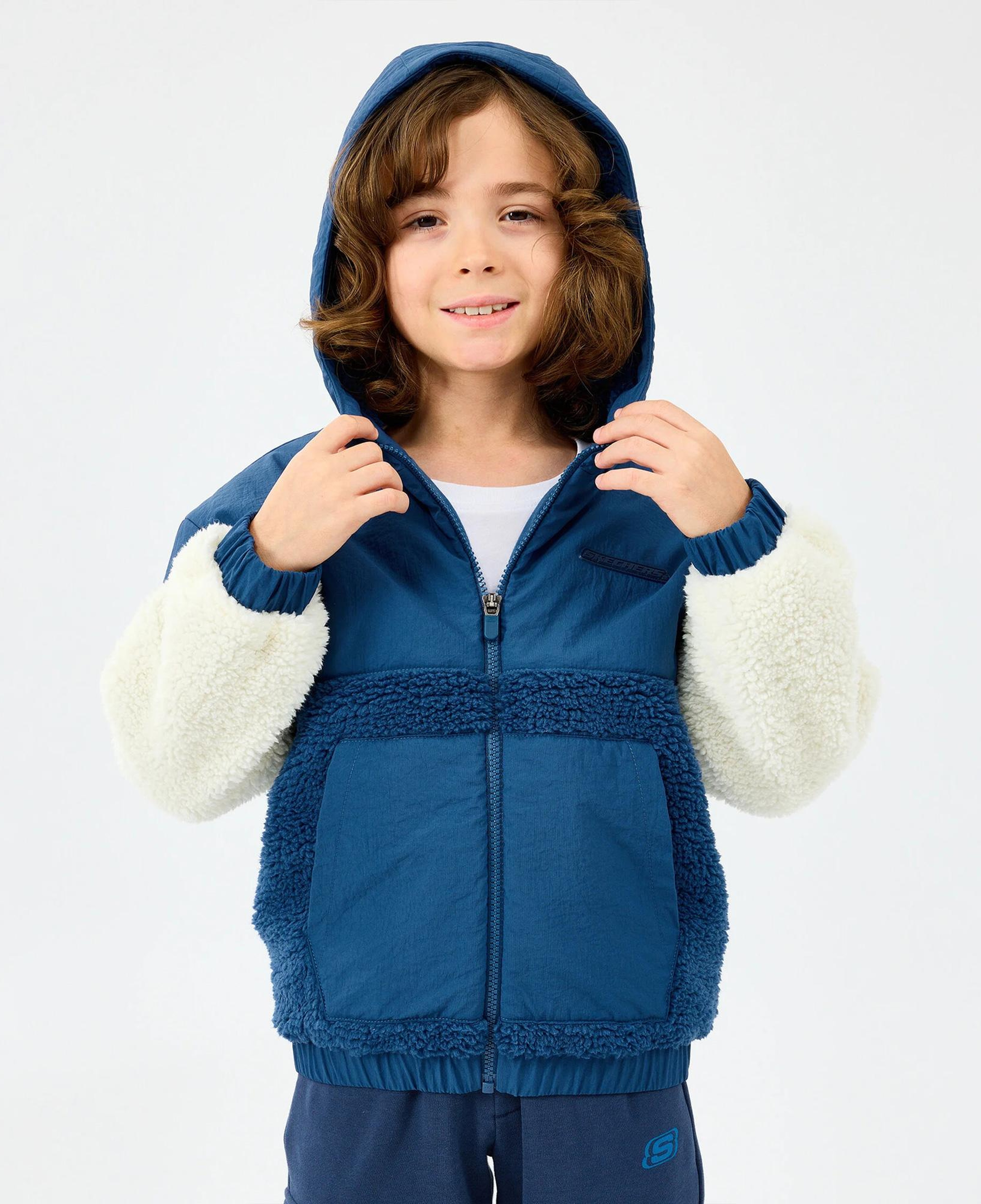 Skechers Sherpa Çocuk Mavi Mont