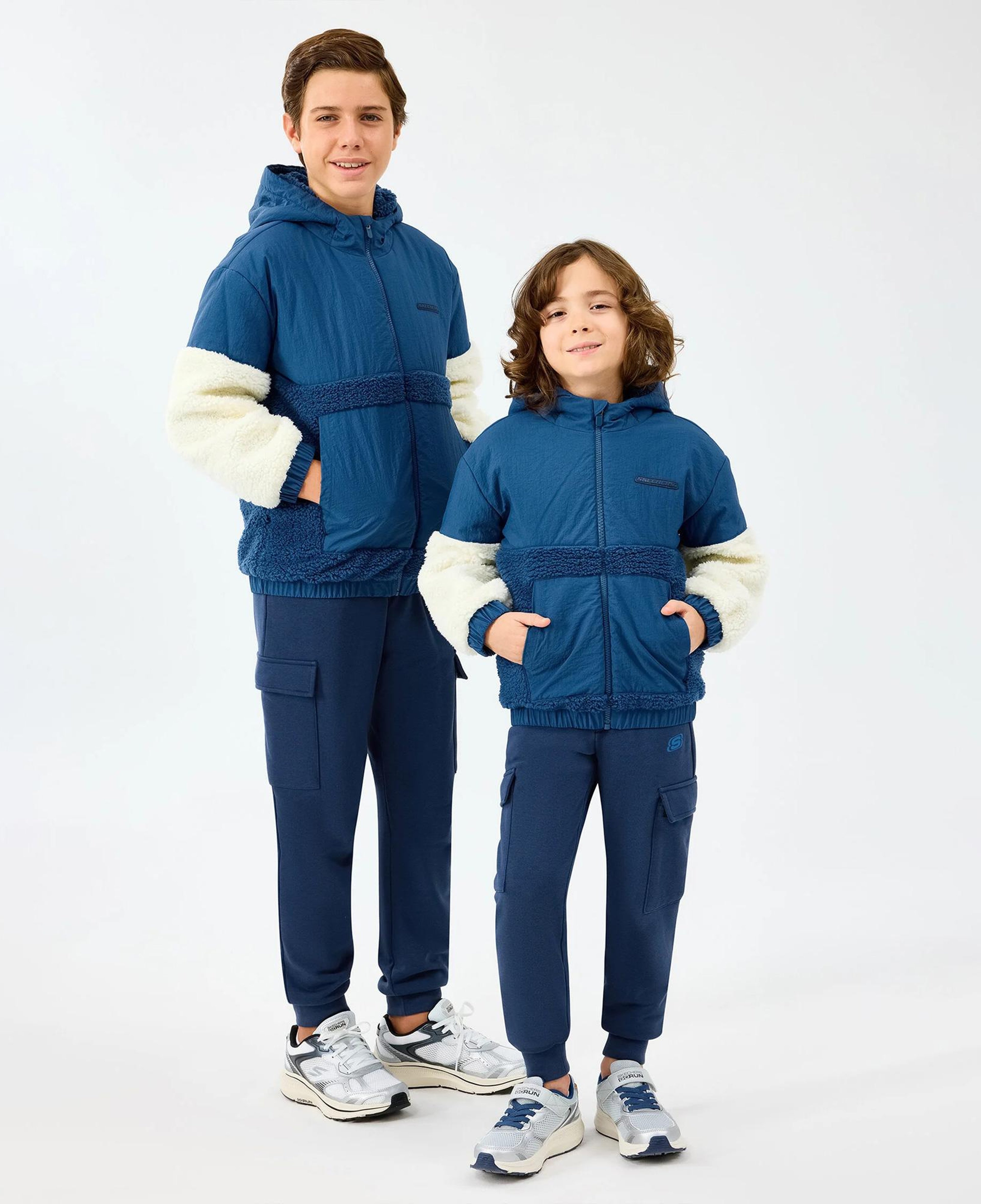 Skechers Sherpa Çocuk Mavi Mont