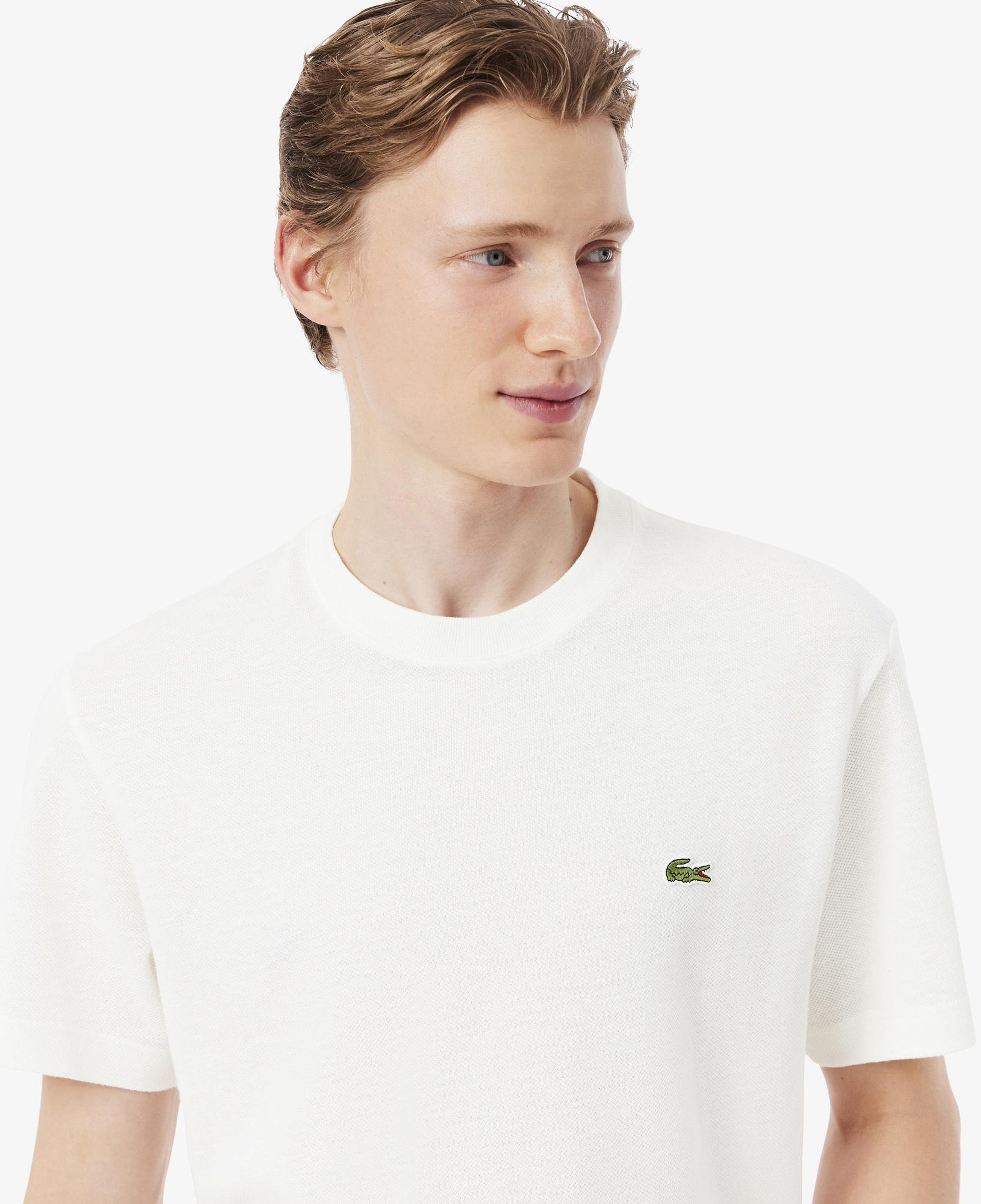 Erkek Classic Fit Bisiklet Yaka Beyaz T-Shirt