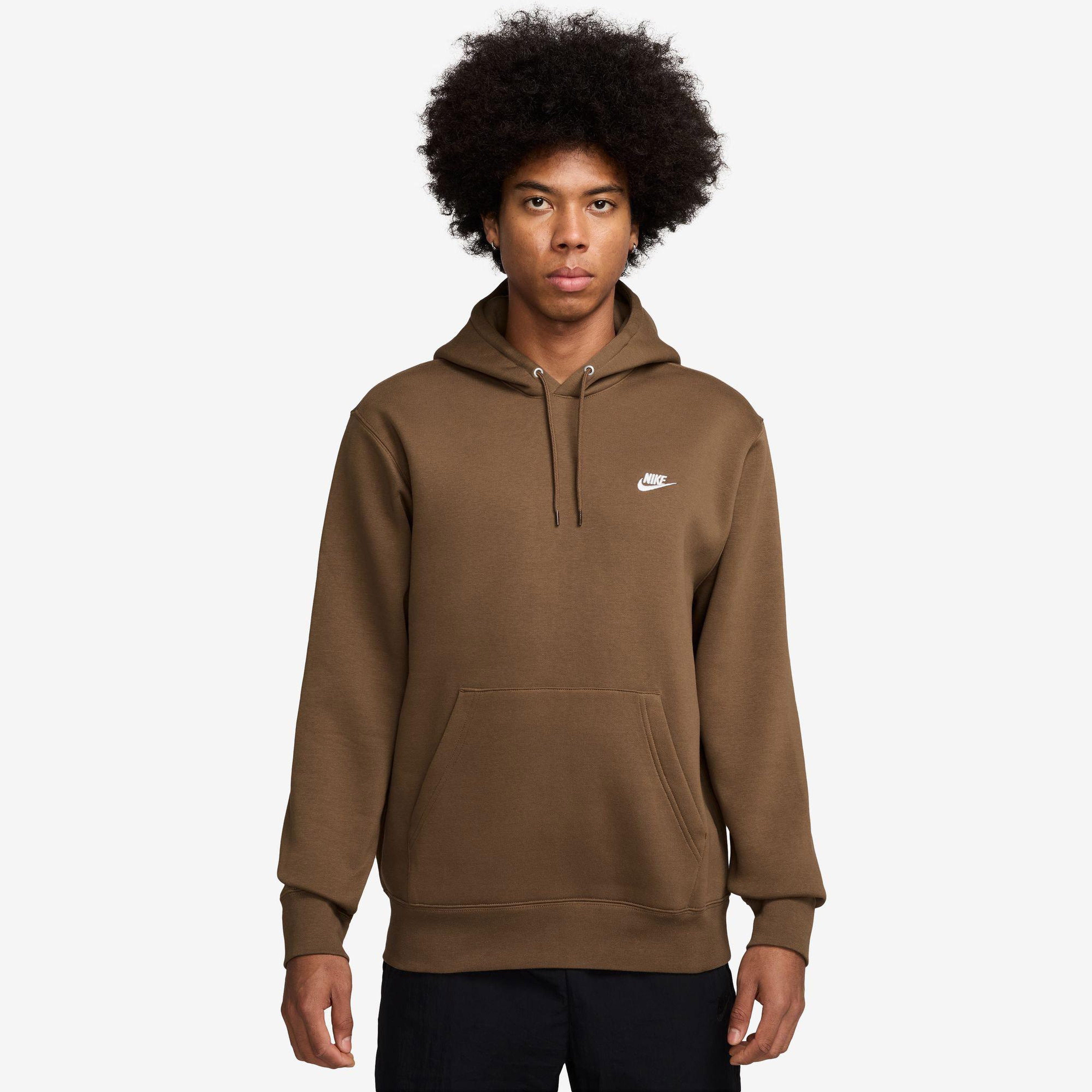Nike Club Fleece Erkek Kahverengi Sweatshirt